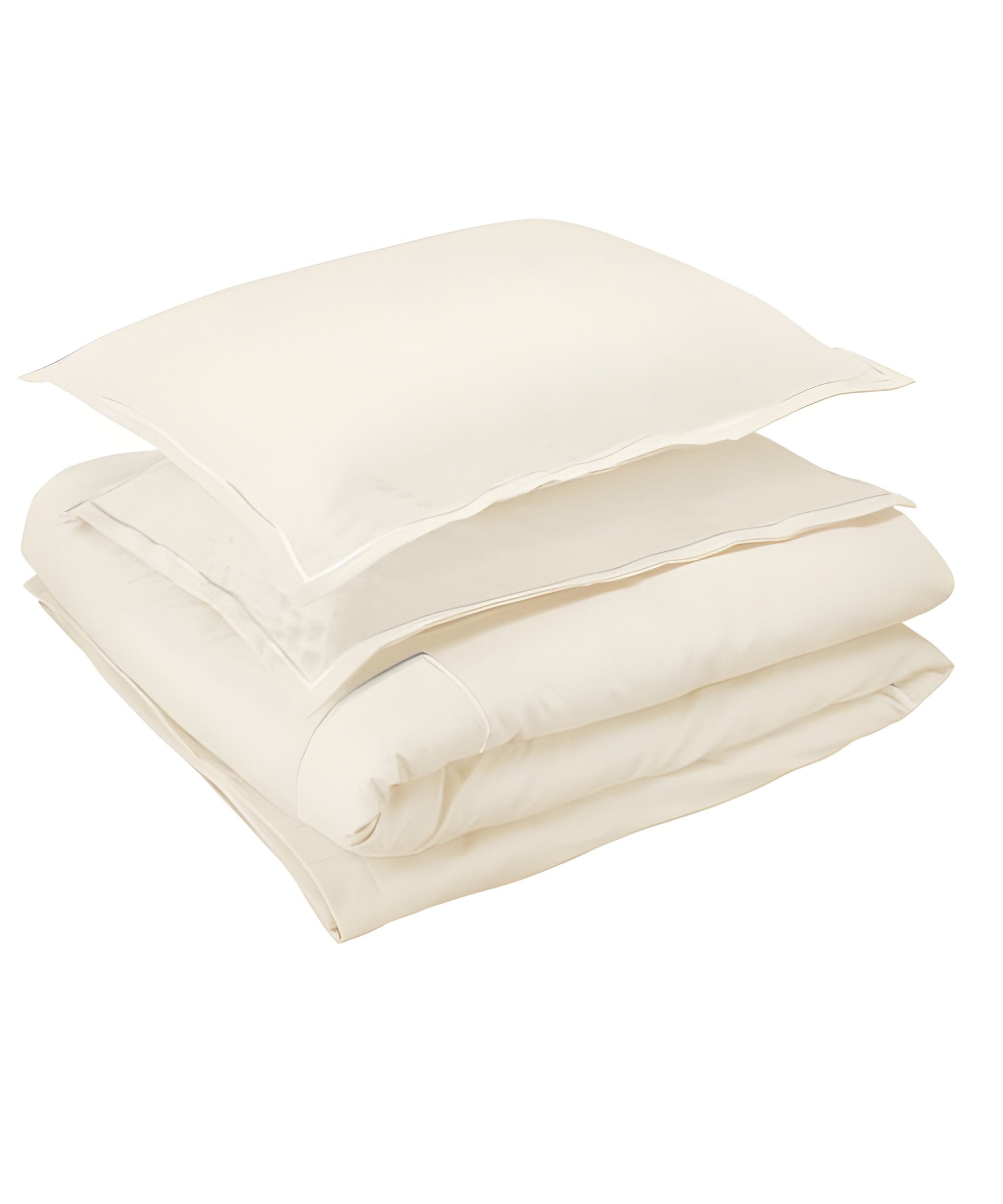 400TC Cotton Luxurious Single Embroidery Sateen Solid Duvet Cover Set