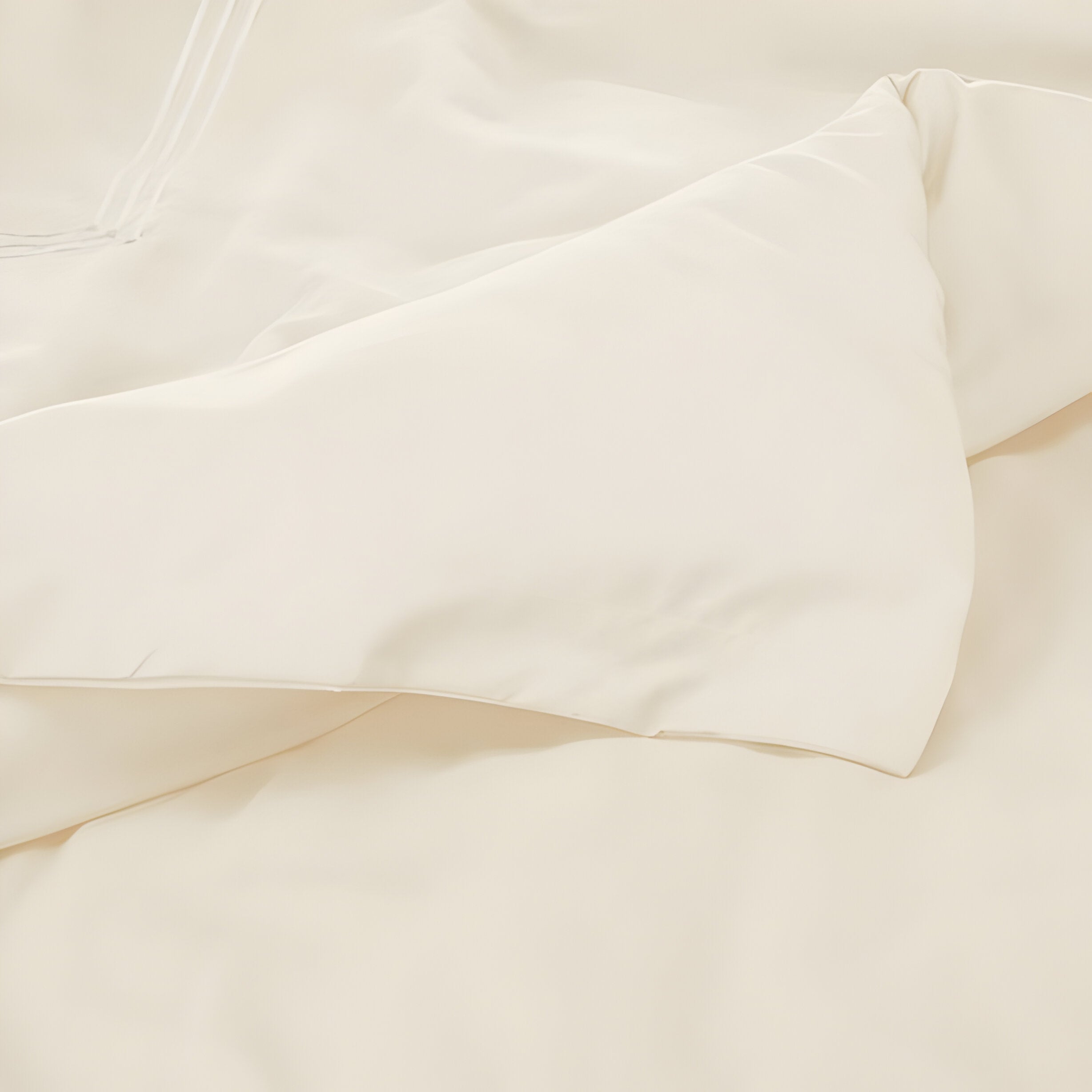 400TC Cotton Luxurious Triple Embroidery Sateen Solid Duvet Cover Set