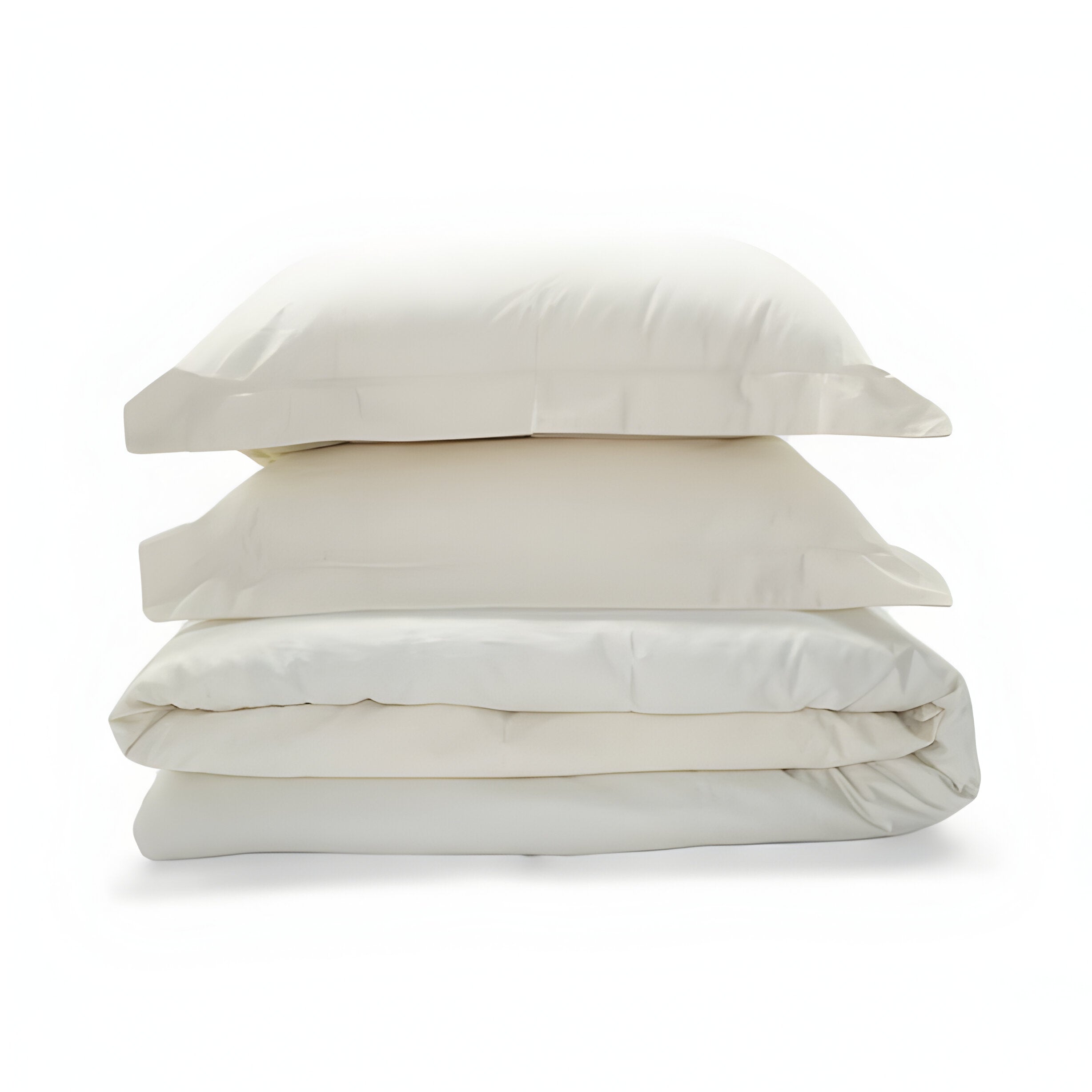 400TC Cotton Sateen Solid Duvet Cover Set
