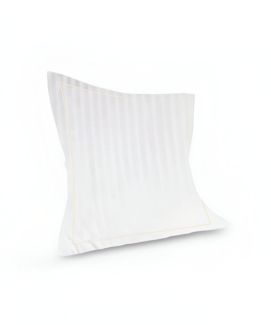 400TC Cotton Single Edge Embroidery Sateen Stripe Duvet Cover Set