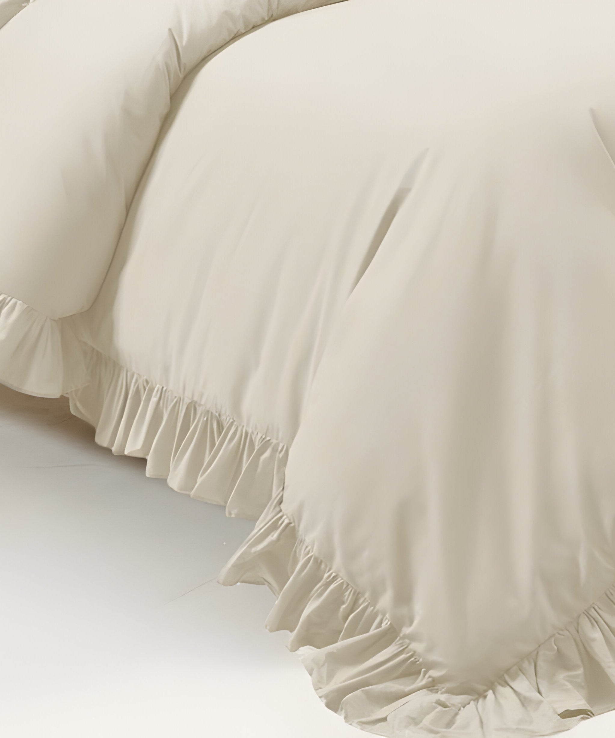 400TC Cotton Sateen Ruffle Duvet Cover Set