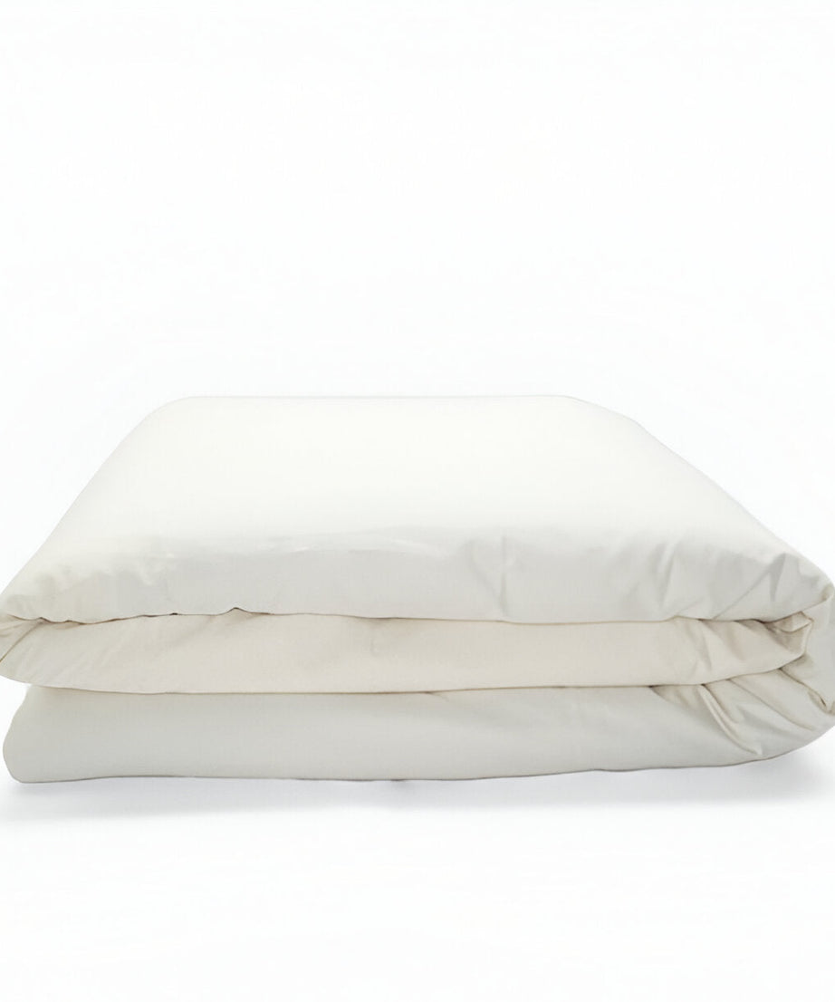 400TC Sateen Solid Cotton Round Duvet Cover Set