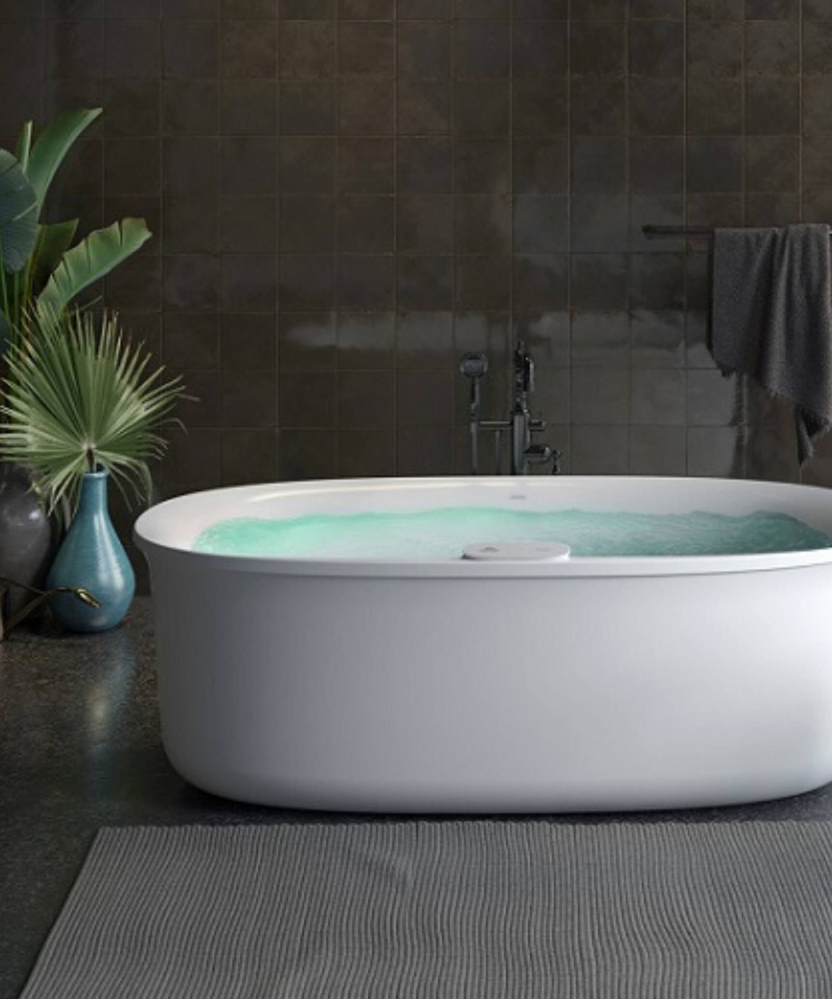 Jacuzzi Arga 69-Inch Freestanding Whirlpool Bathtub [JAGF6934PCL6IPW/M] (SAK85921)