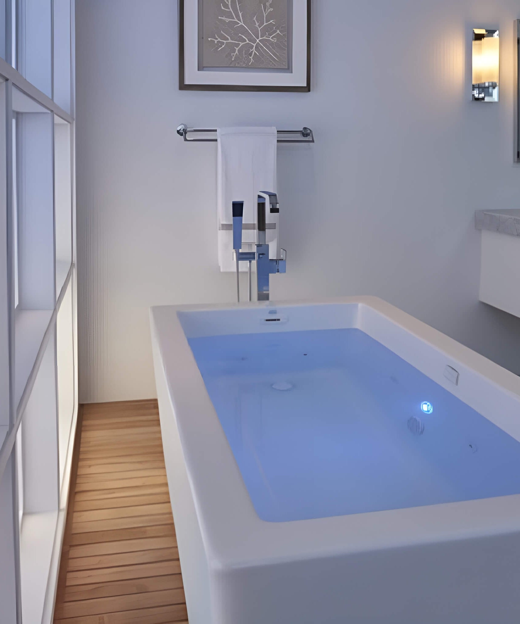 Jacuzzi Bianca 66-Inch Whirlpool Bath [JBIF6636WUR2CPWW/WC] (SAK41632)