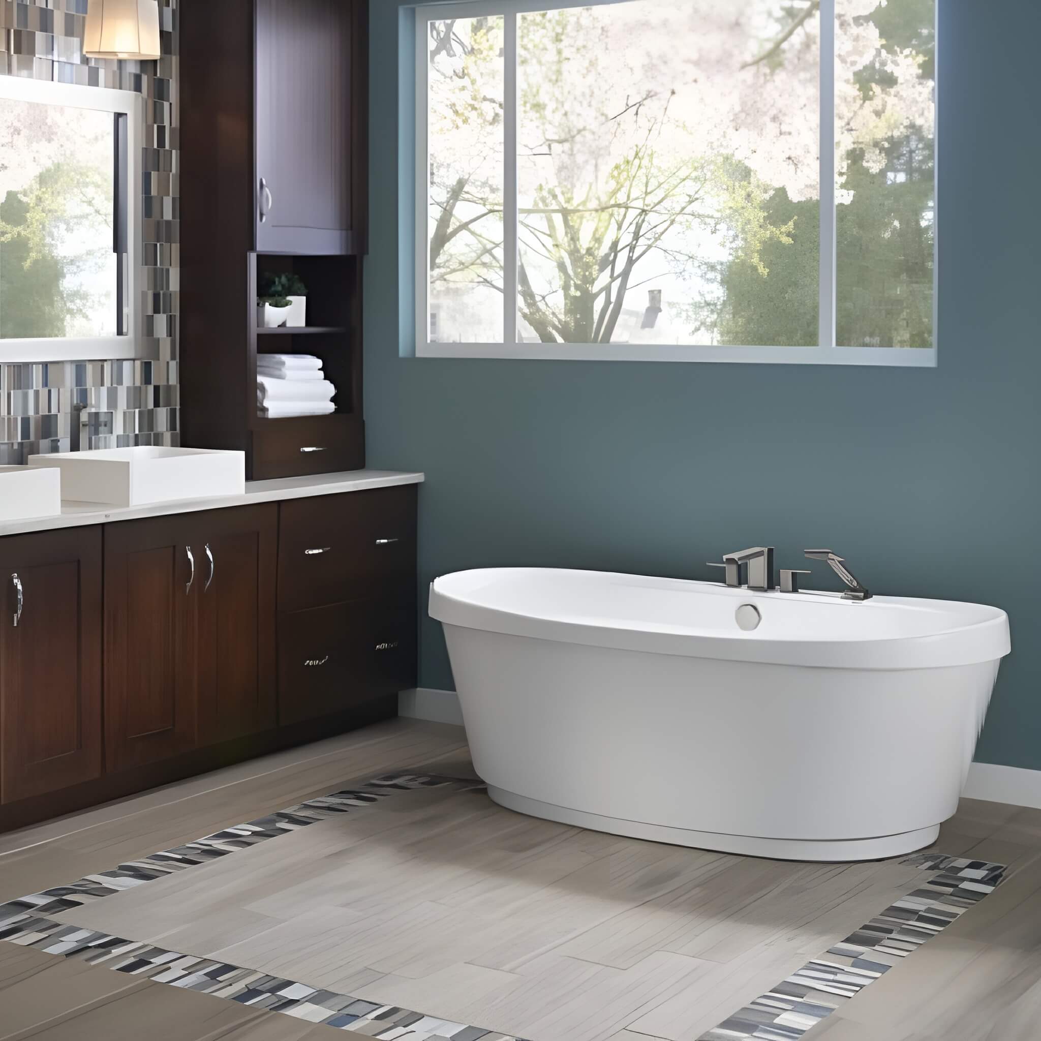 Jacuzzi Bravo 66-Inch Freestanding Air Tub [JBRF6636ACX2XXW/B/Y] (SAK95865)