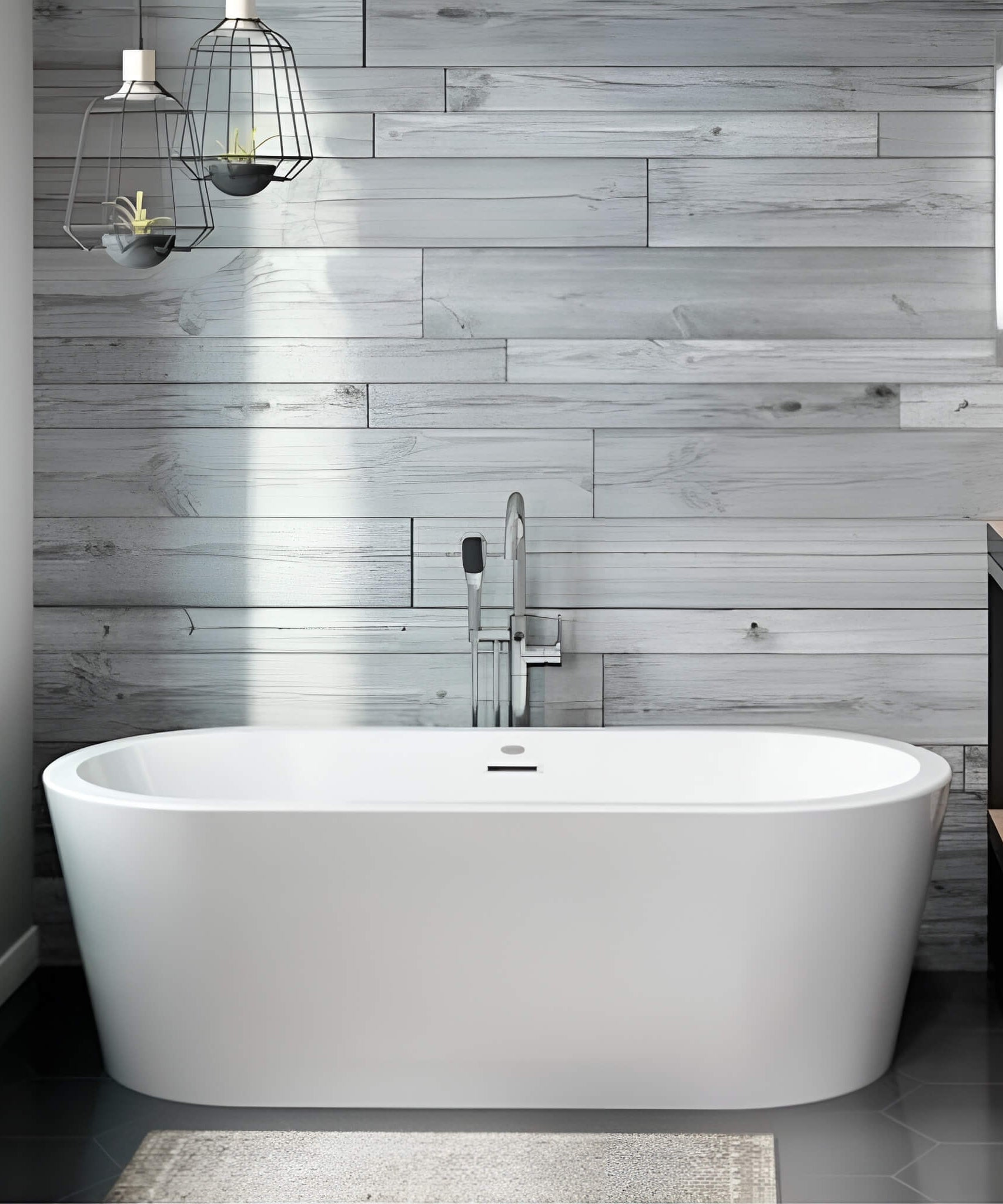 Jacuzzi Celeste 70-Inch Freestanding Ergonomic Soaking Tub [JCEF7032BCXXXXW/G] (SAK50243)