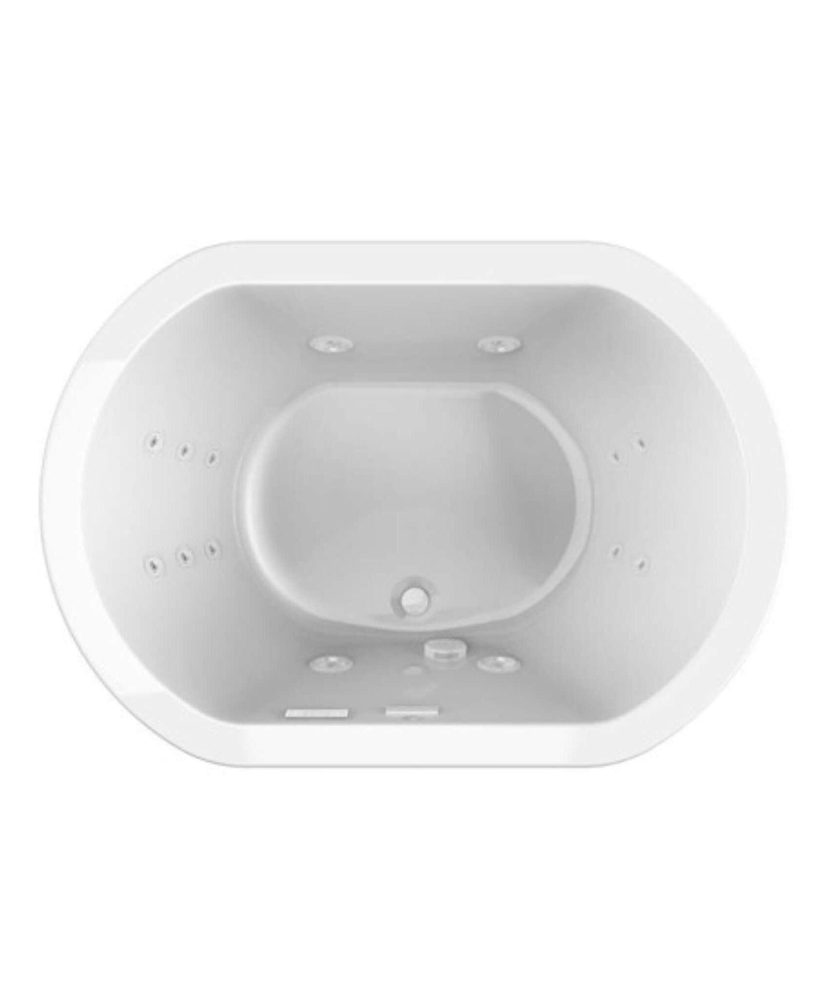 Jacuzzi Duetta 66-Inch Premium Undermount Whirlpool Bathtub [JDUE6636WCR2H] (SAK36096)