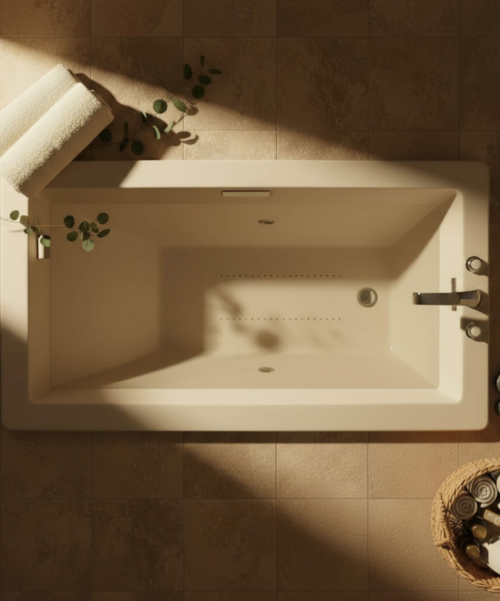 Jacuzzi Elara 66-Inch Rectangle Drop-In Whirlpool Bath [JELL6636WLR2HXWW/YY] (SAK42318)