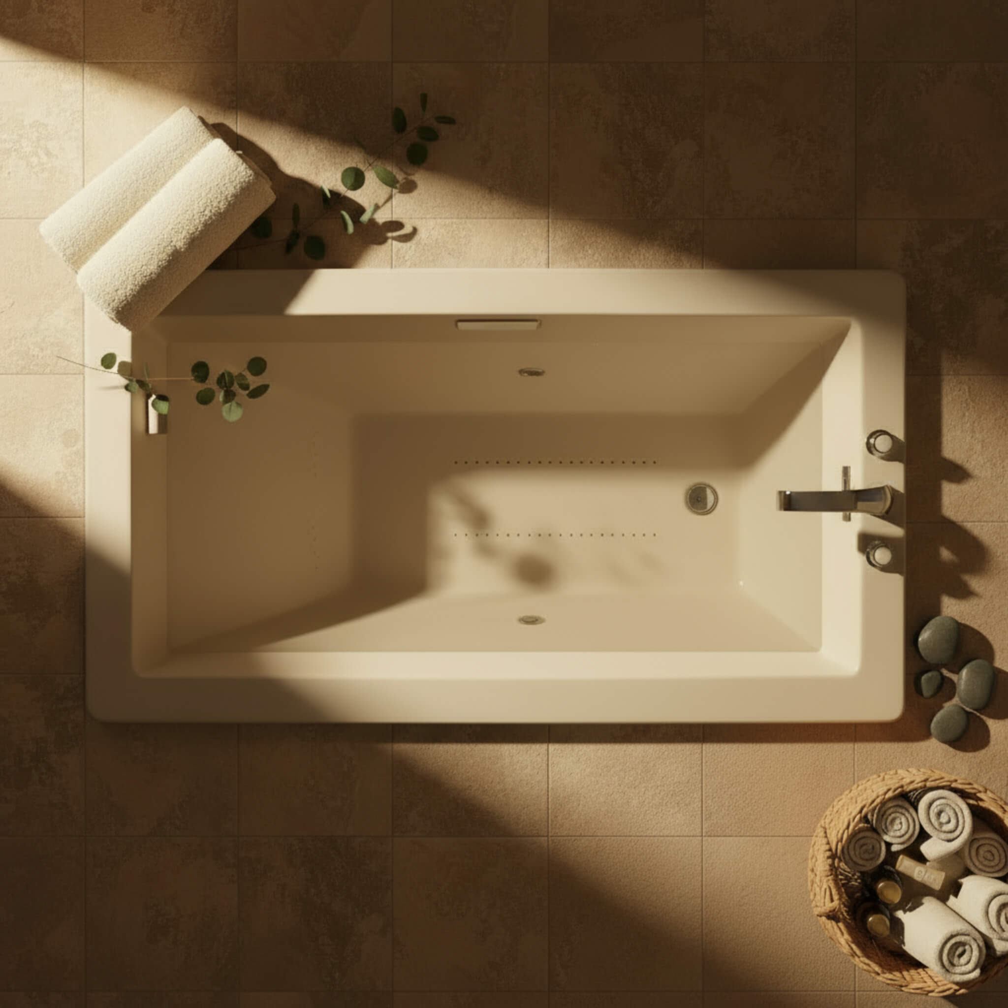 Jacuzzi Elara 66-Inch Rectangle Drop-In Whirlpool Bath [JELL6636WLR2HXWW/YY] (SAK42318)