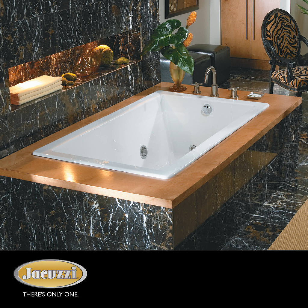 Jacuzzi Elara 72-Inch Drop-In Acrylic Air Tub [JELA7236ALR4CXW/Y] (SAK60807)