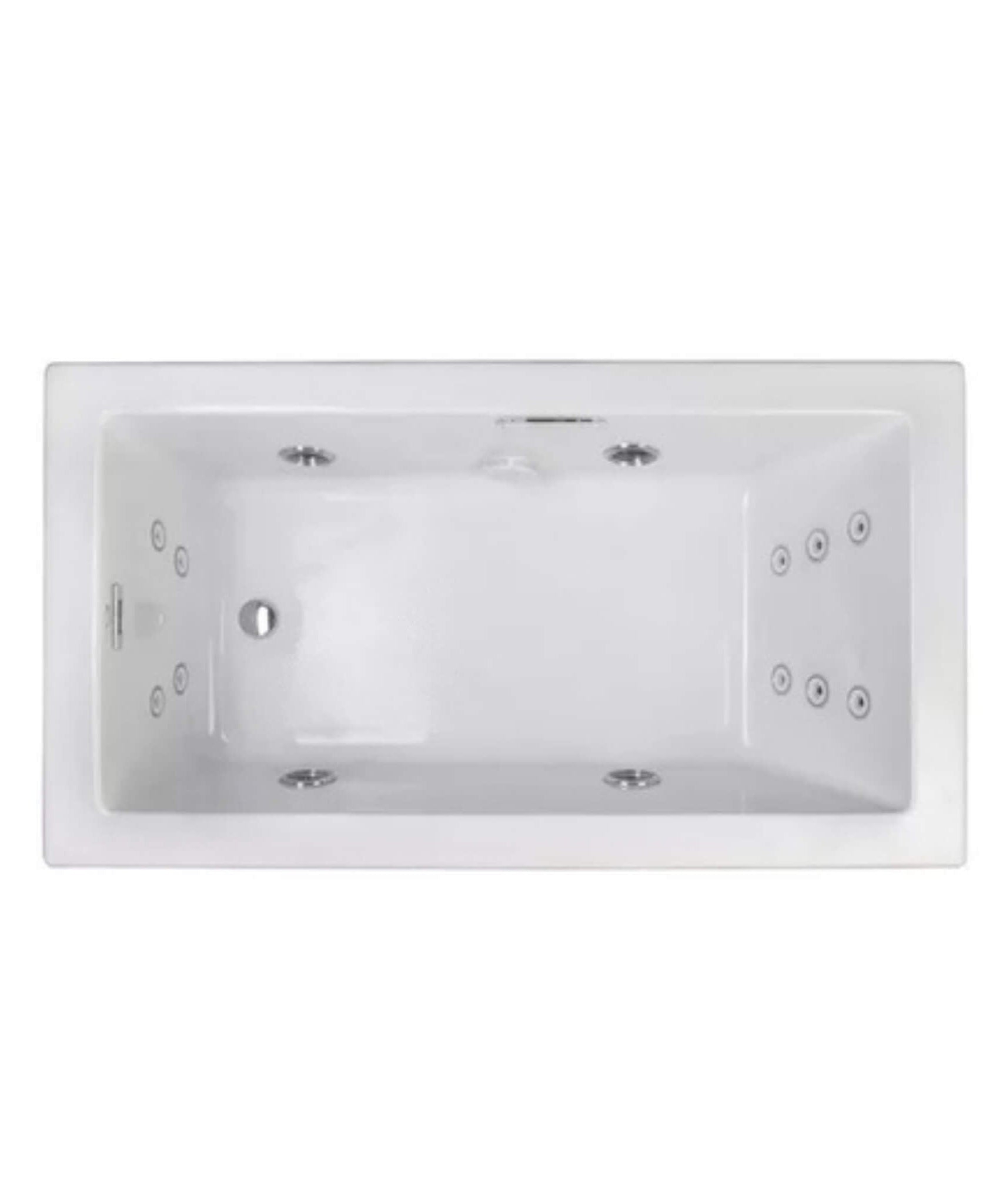 Jacuzzi Elara 72-Inch Rectangle Acrylic Drop-In Whirlpool Bath [JELA7236WLR2XX] (SAK18546)