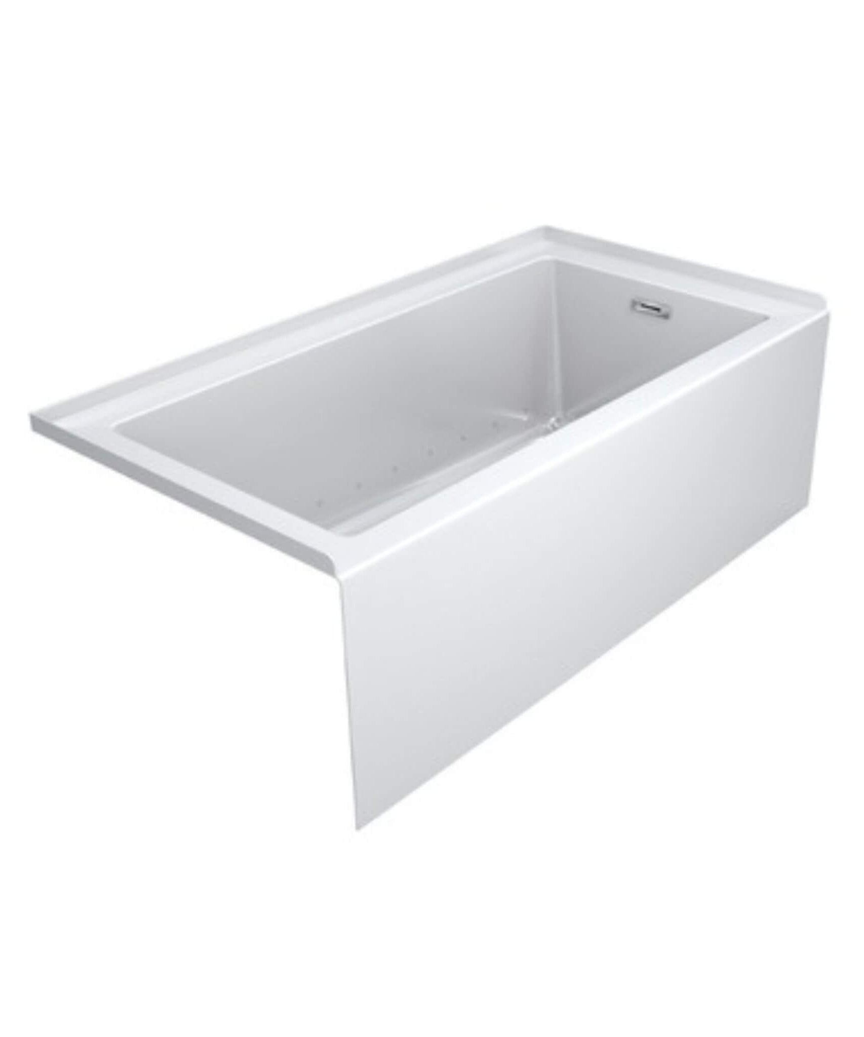 Jacuzzi Linea 60-Inch 3-Wall Alcove Acrylic Air Tub With Right Drain [JLNS6032ARL2XXW/Y] (SAK26305)