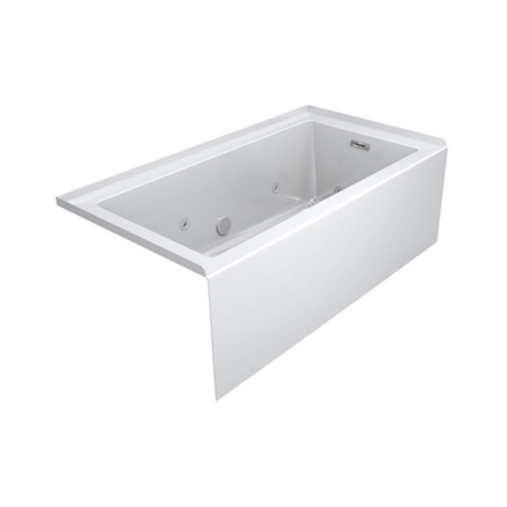 Jacuzzi Linea 60-Inch 3-Wall Alcove Whirlpool Bathtub With 8 Jets [JLNS6030WRL2XXWW/WC] (SAK35610)