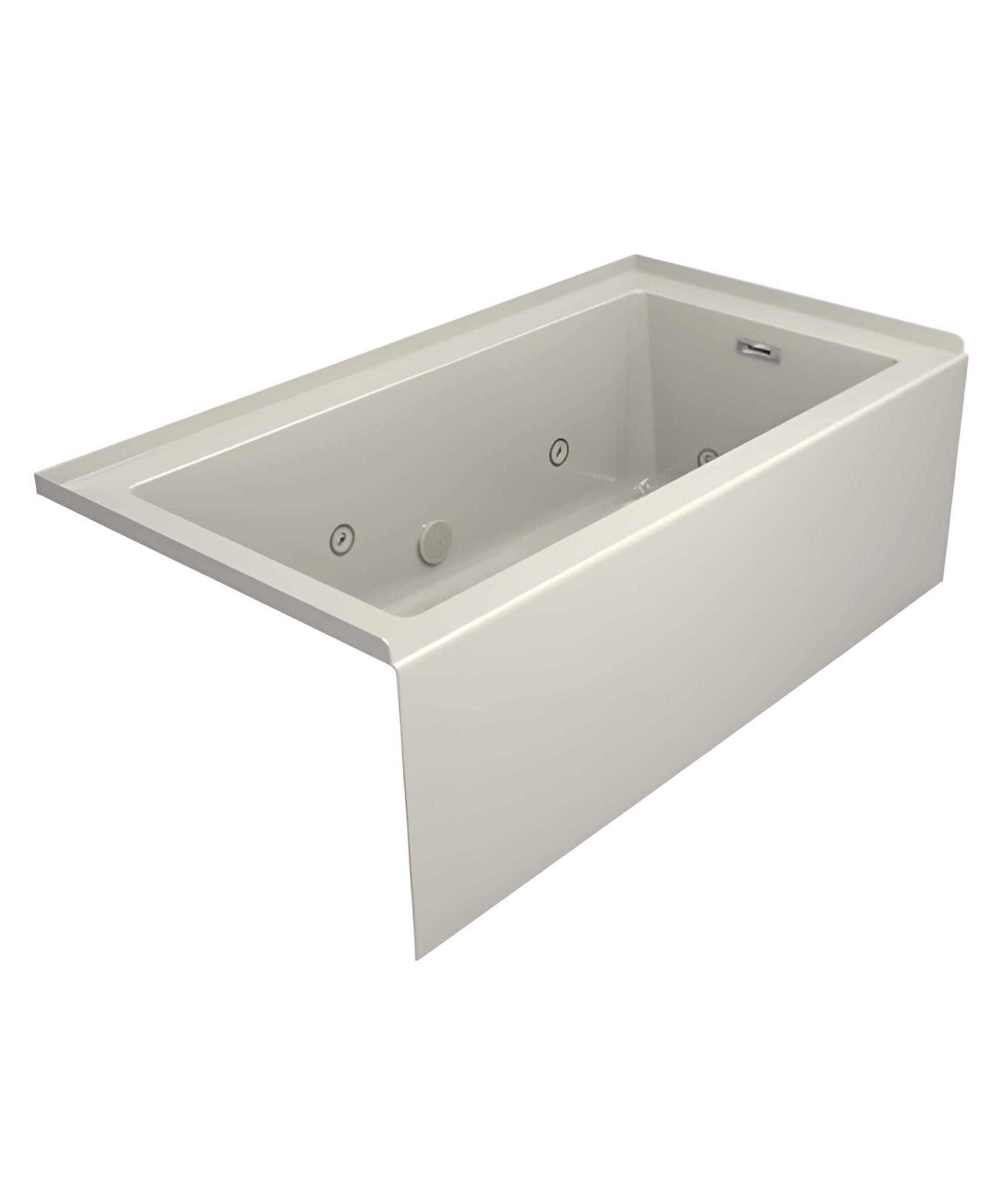 Jacuzzi Linea 60-Inch Luxury 3 Wall Alcove Whirlpool Bath With 8 Adjustable Jets [JLNS6032WRL2XXWW/YY] (SAK19326)