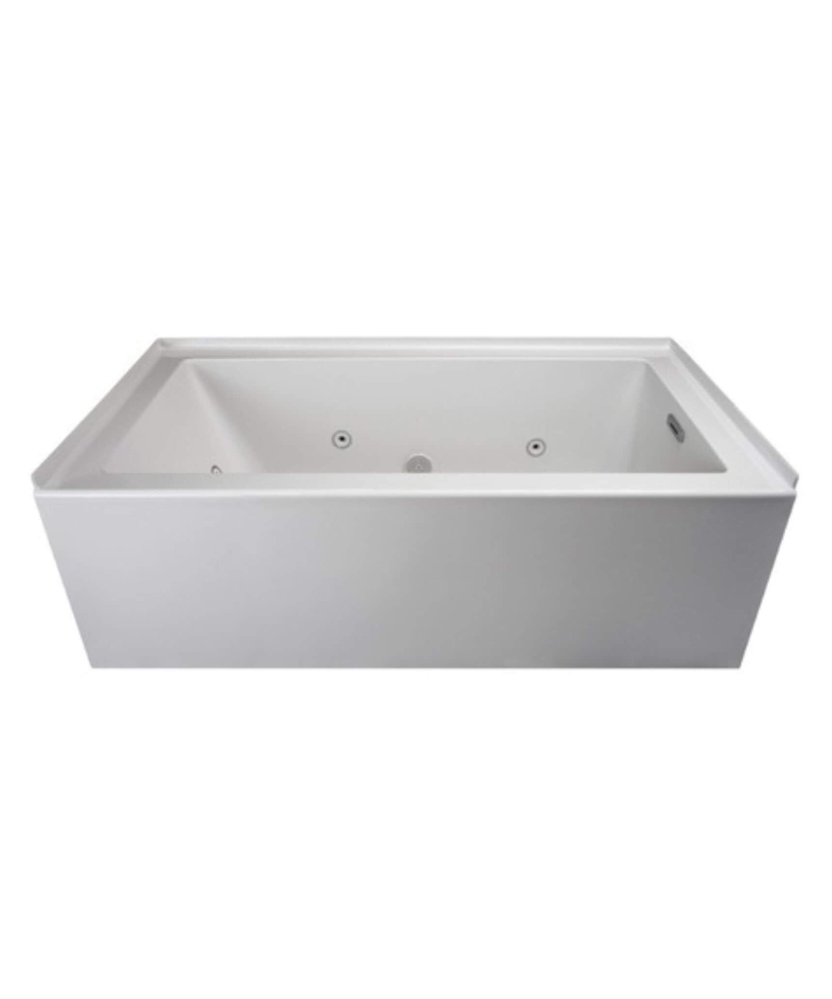 Jacuzzi Linea 60-Inch Acrylic Whirlpool Bathtub With Air And Water Therapy System [JLNS6032WLR2XXWW] (SAK53620)