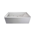 Jacuzzi Linea 60-Inch Rectangle Acrylic Whirlpool Alcove Bathtub With Left Drain (SAK68412)