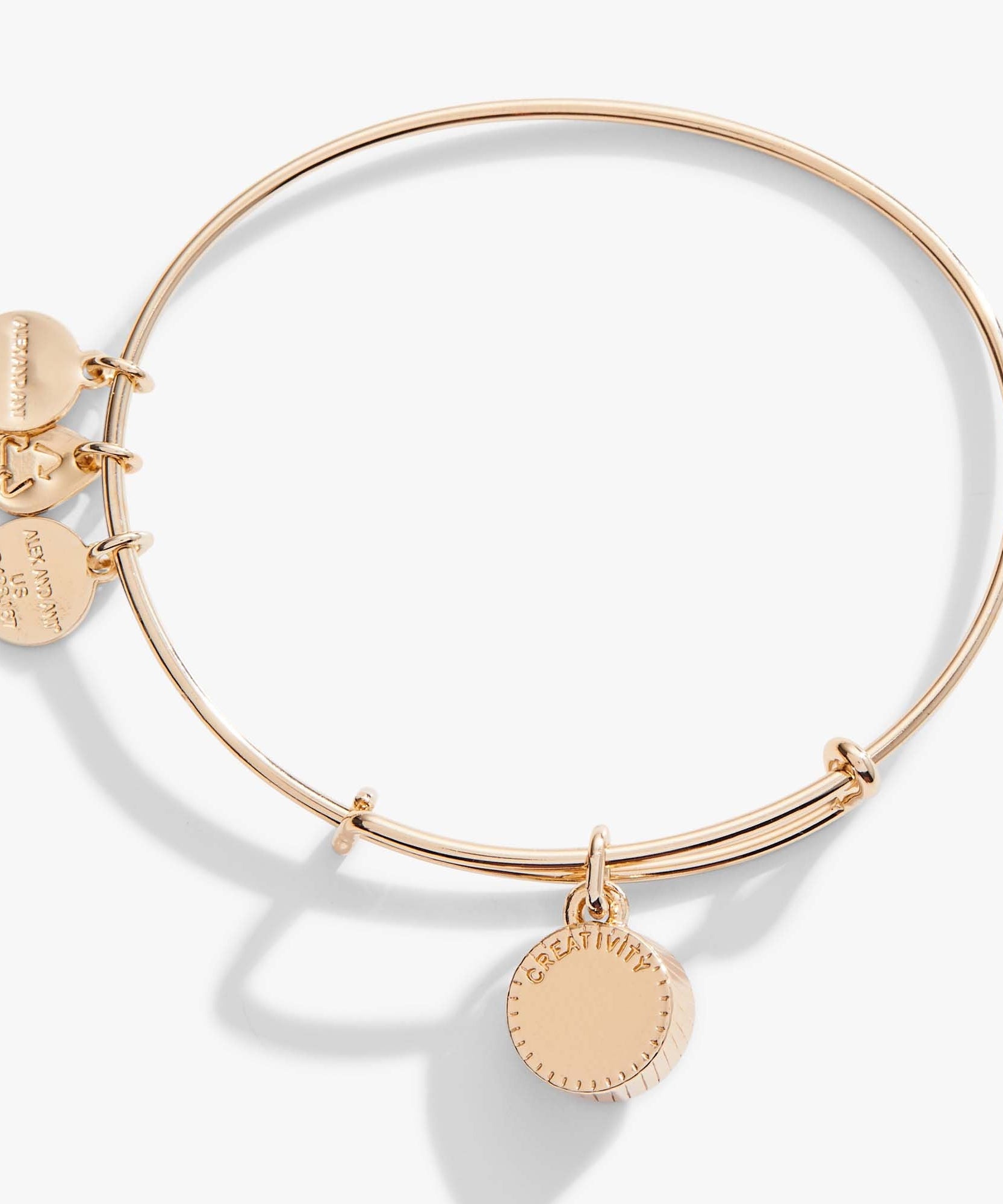 January Birthstone Charm Bangle, Scarlet