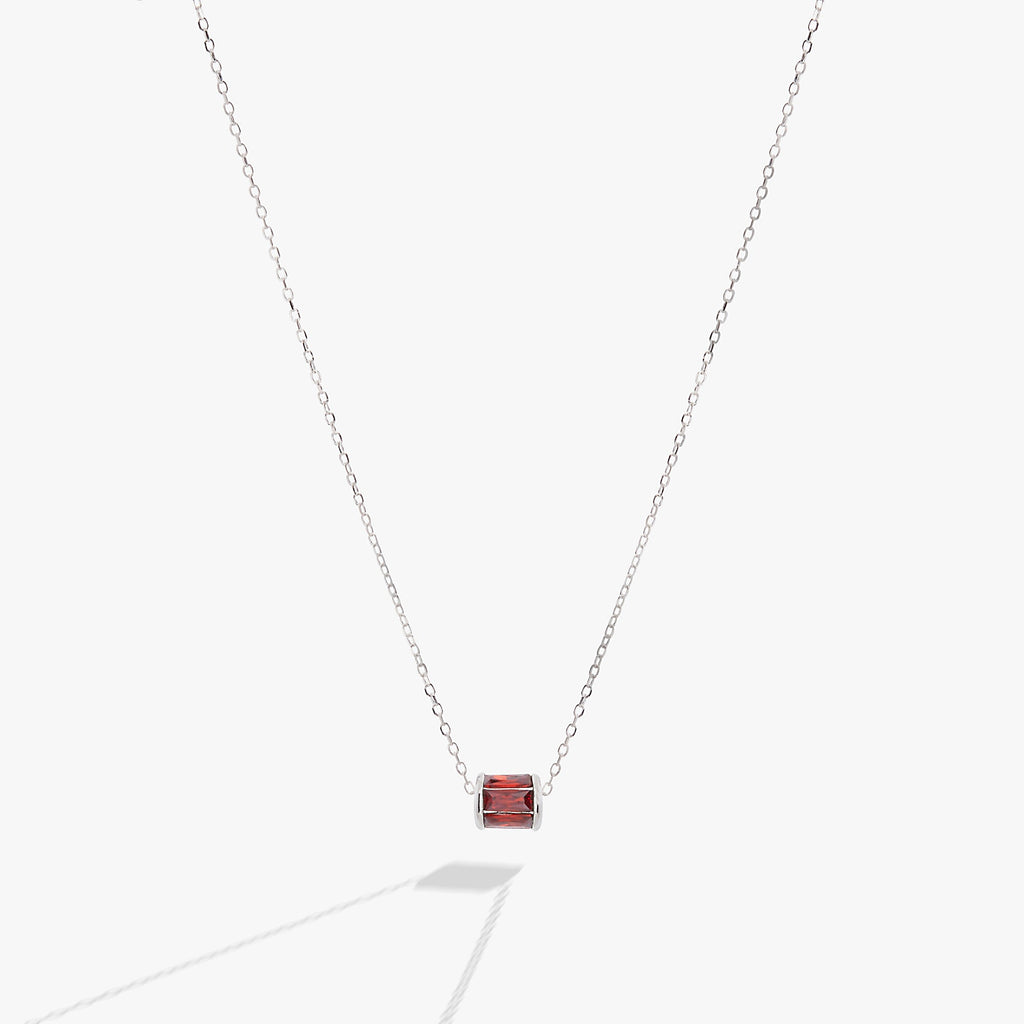 January Birthstone Precious Pendant Necklace