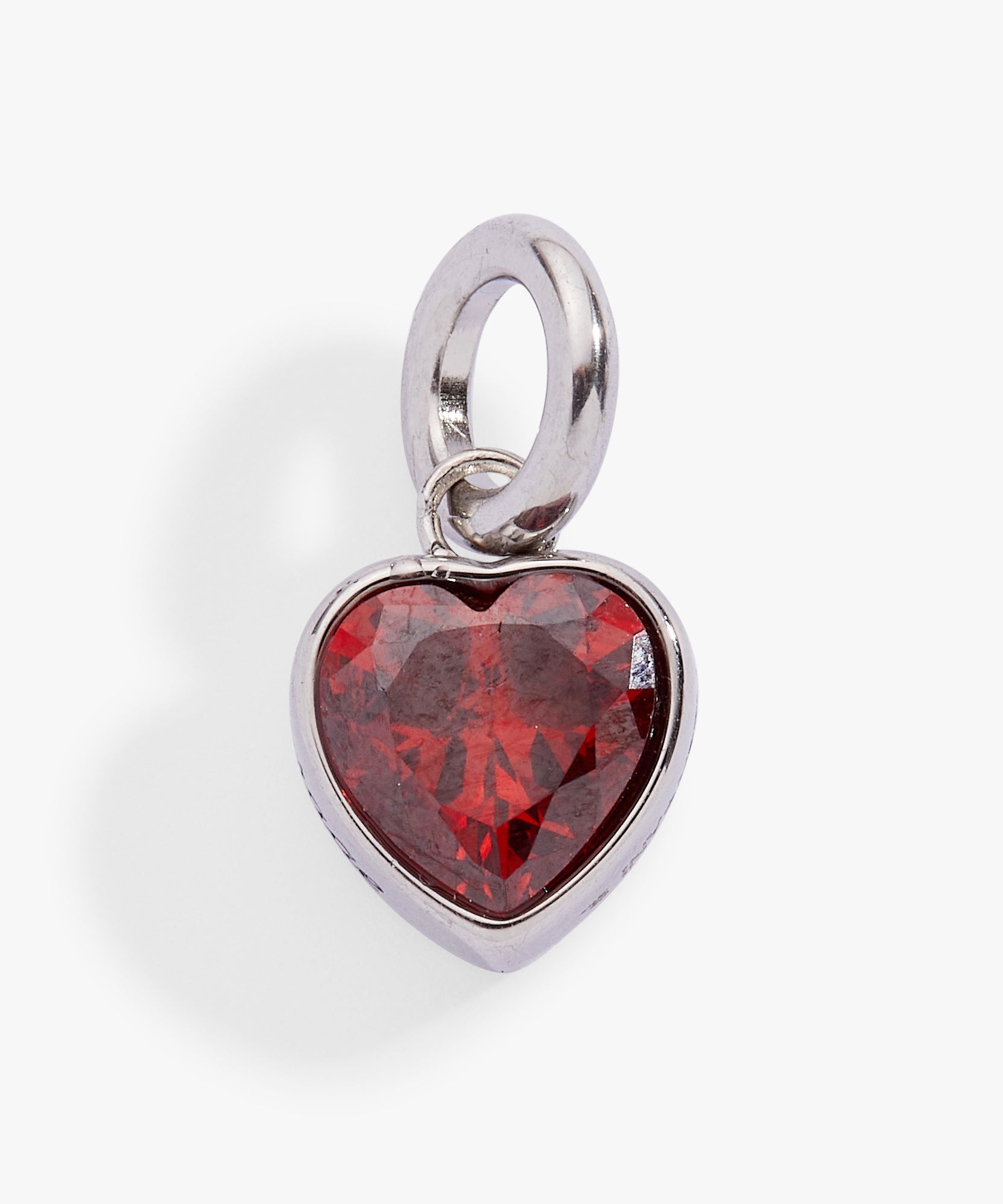 January 'Courage' Heart Birthstone Charm