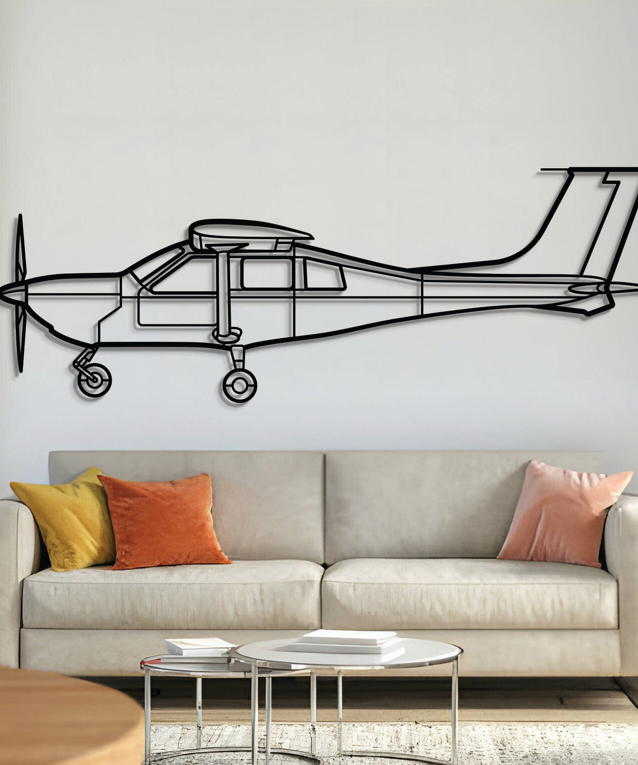 J500 Metall Flugzeug Wandkunst - NCP0331