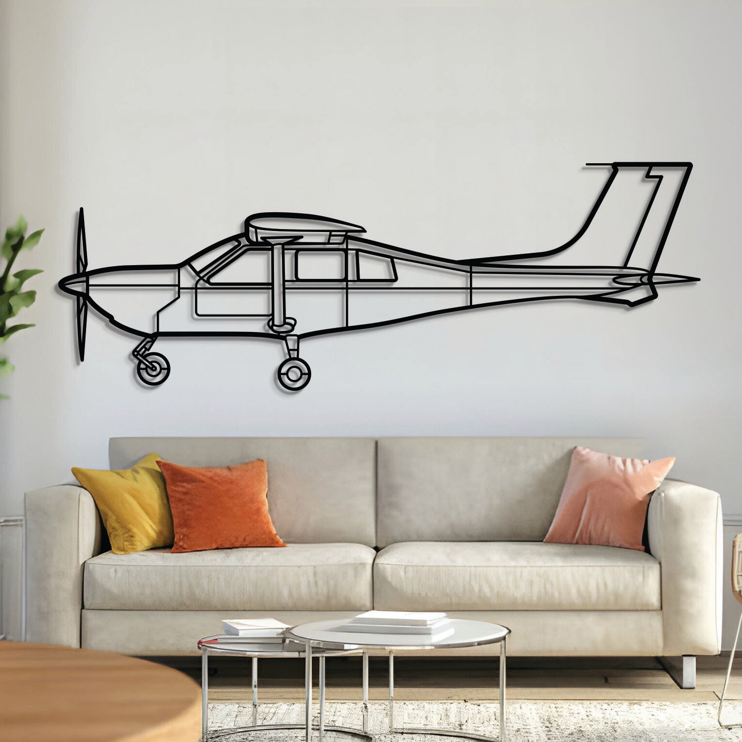 J500 Metall Flugzeug Wandkunst - NCP0331