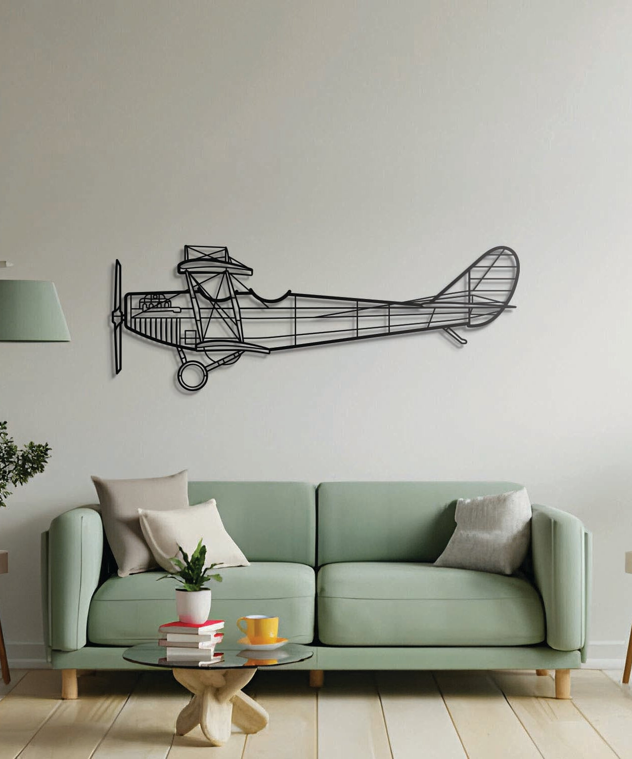 JN-4A Metall-Flugzeug-Wandkunst - NCP0430