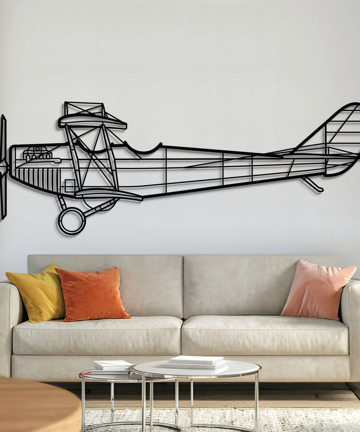 JN-4A Metall-Flugzeug-Wandkunst - NCP0430