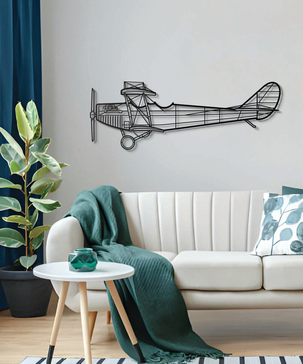 JN-4A Metall-Flugzeug-Wandkunst - NCP0430