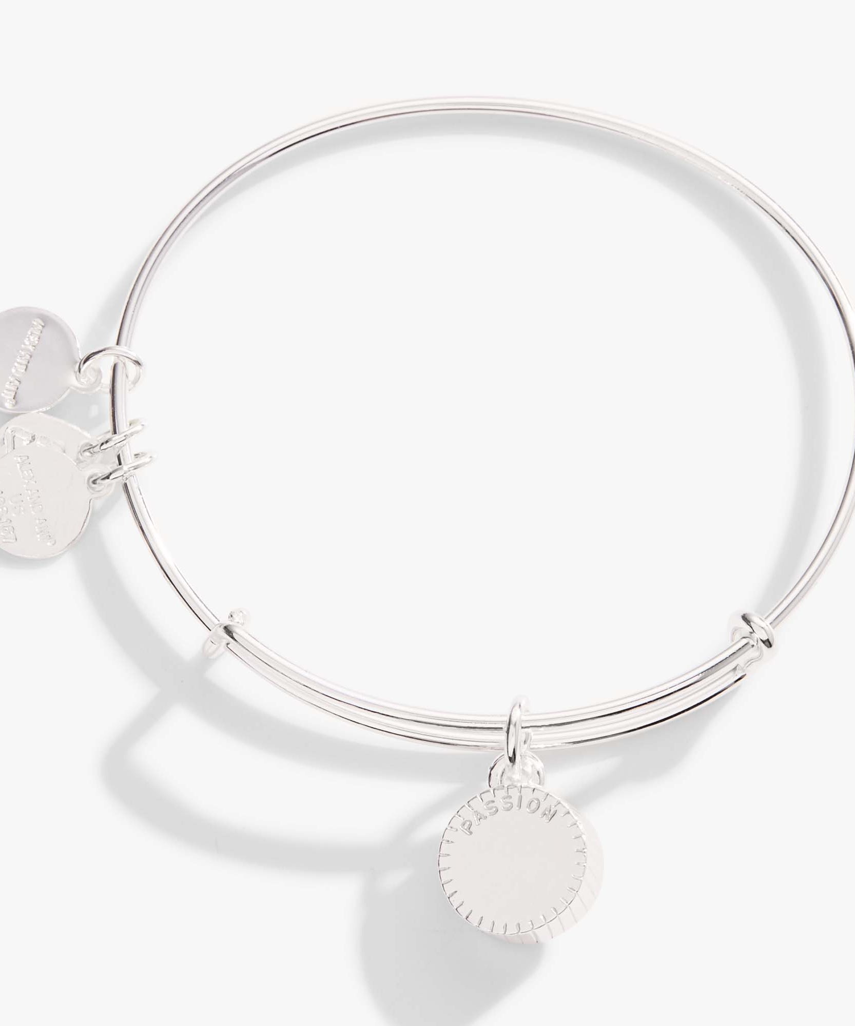 July Birthstone Charm Bangle, Ruby