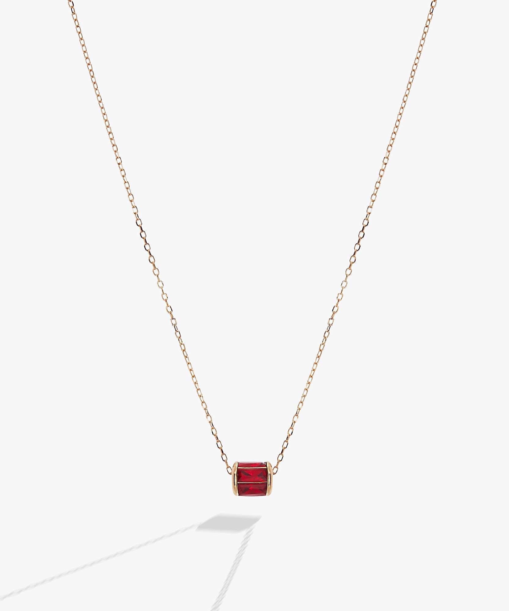 July Birthstone Precious Pendant Necklace
