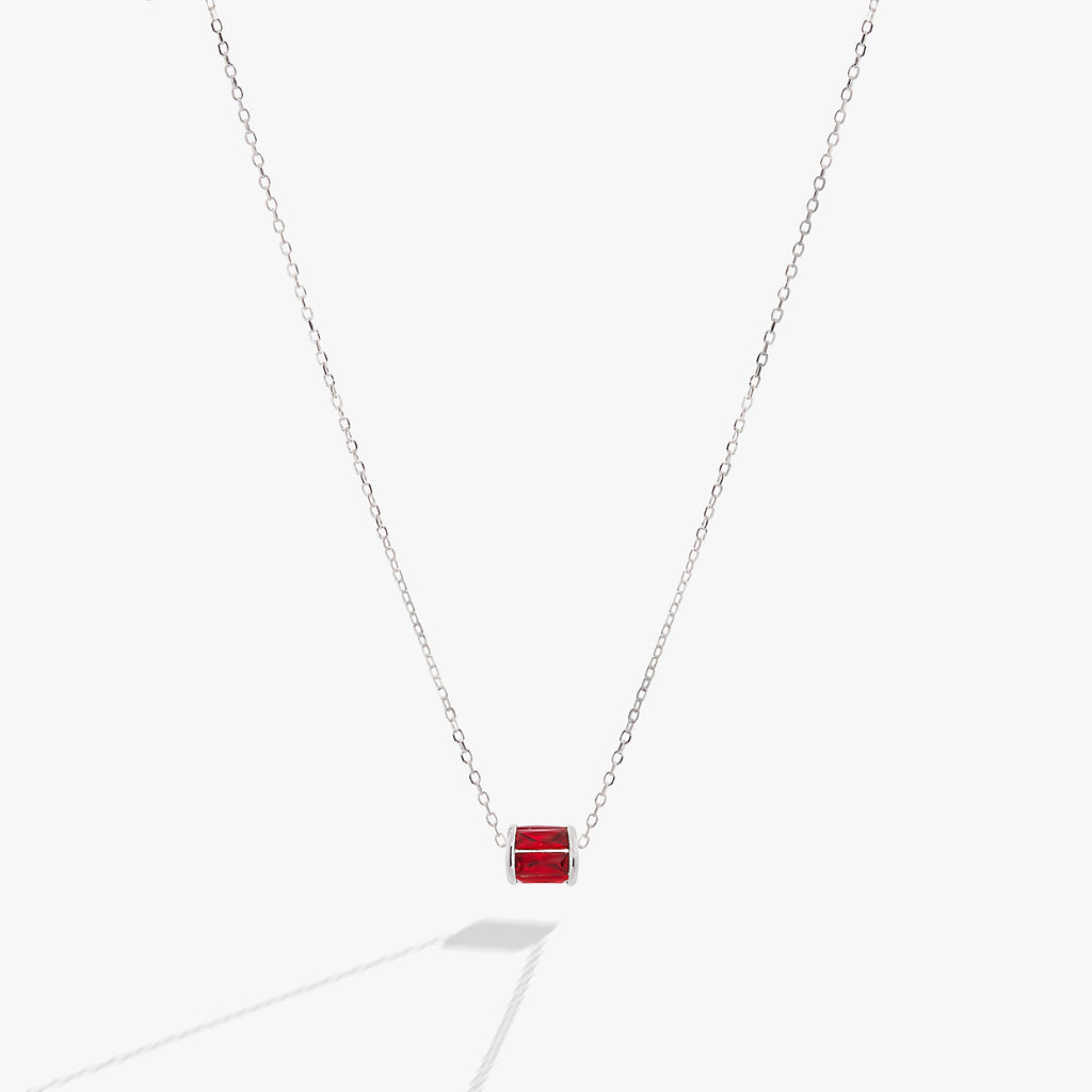 July Birthstone Precious Pendant Necklace