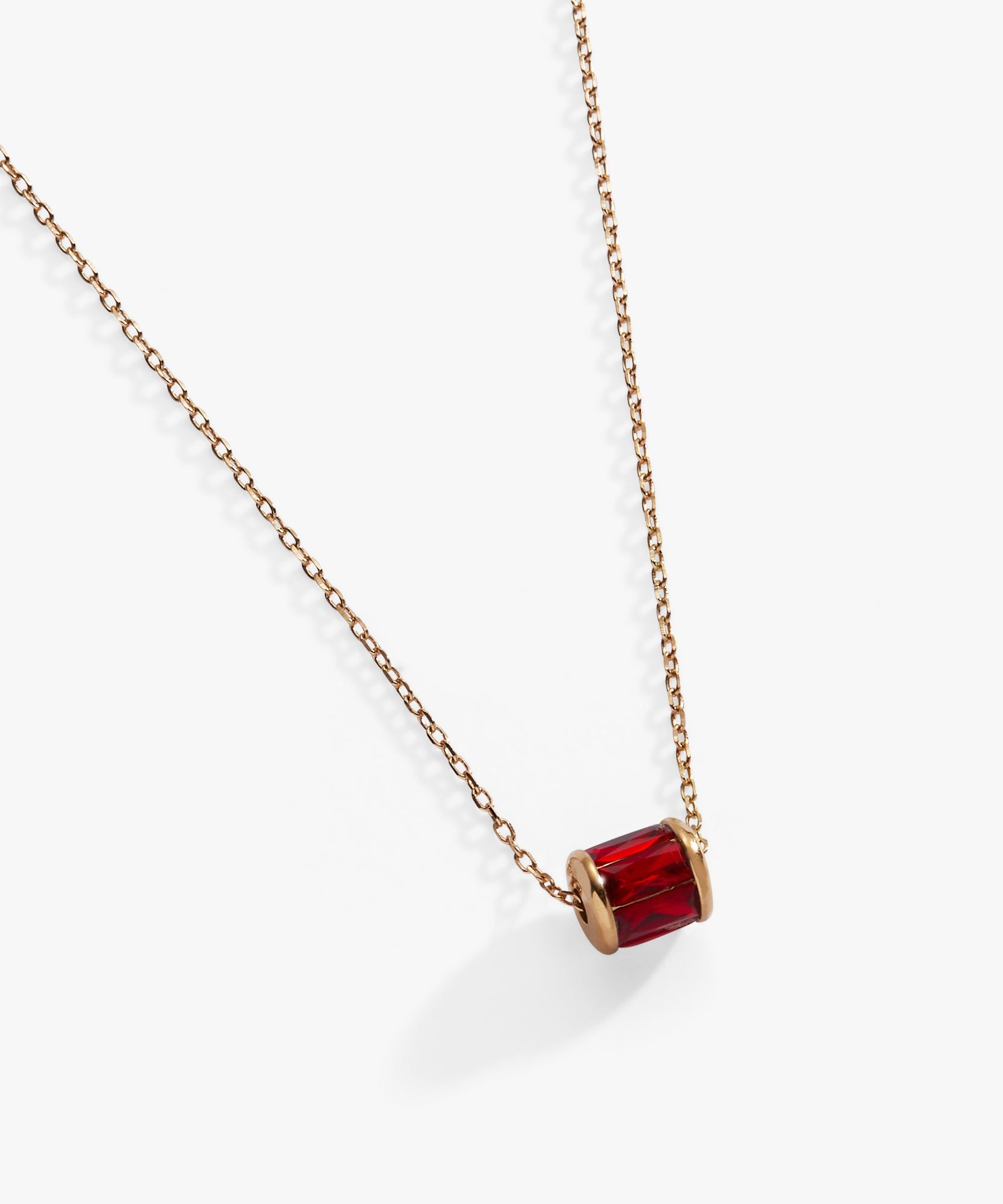 July Birthstone Precious Pendant Necklace