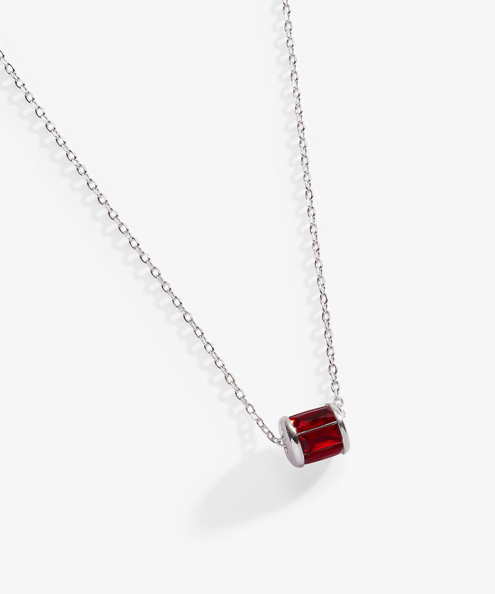 July Birthstone Precious Pendant Necklace