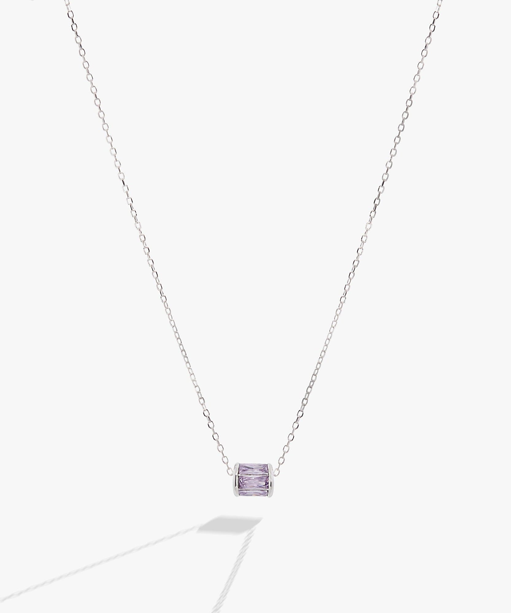 June Birthstone Precious Pendant Necklace