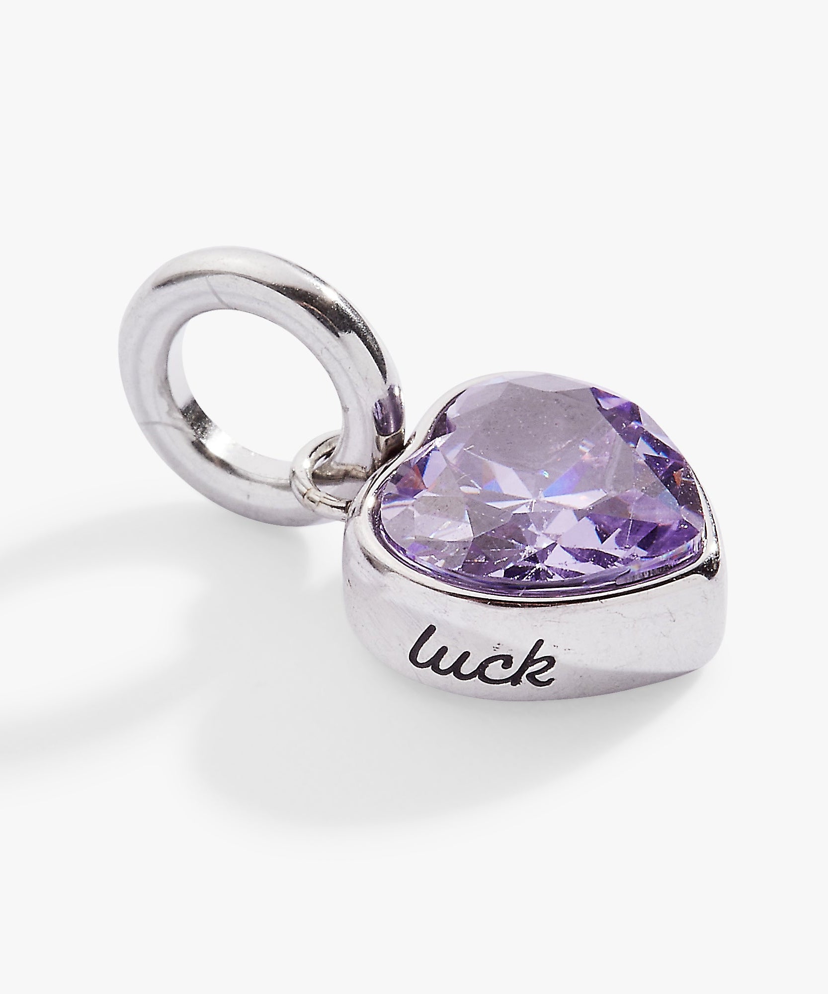 June 'Luck' Heart Birthstone Charm
