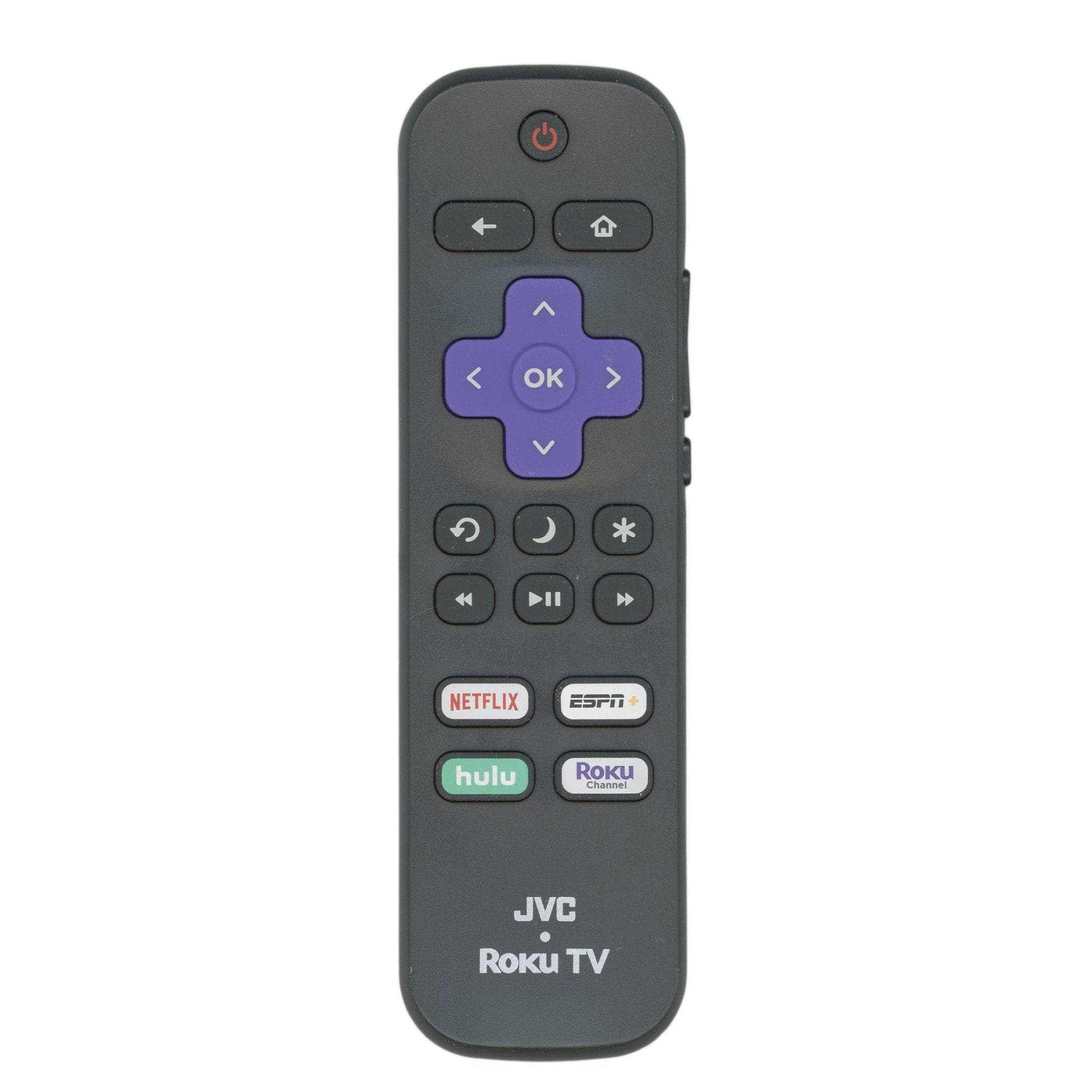 JVC 101018E0067 roku TV Remote Control | NETFLIX | ESPN | Hulu | Roku Channel - 101018E0067