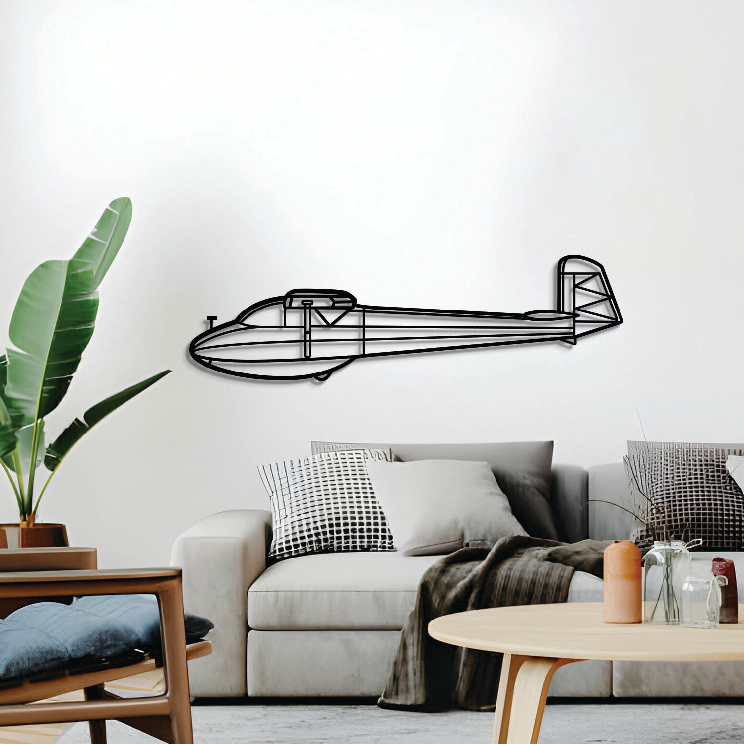 KA-4 Metallflugzeug Wandkunst - NCP0573