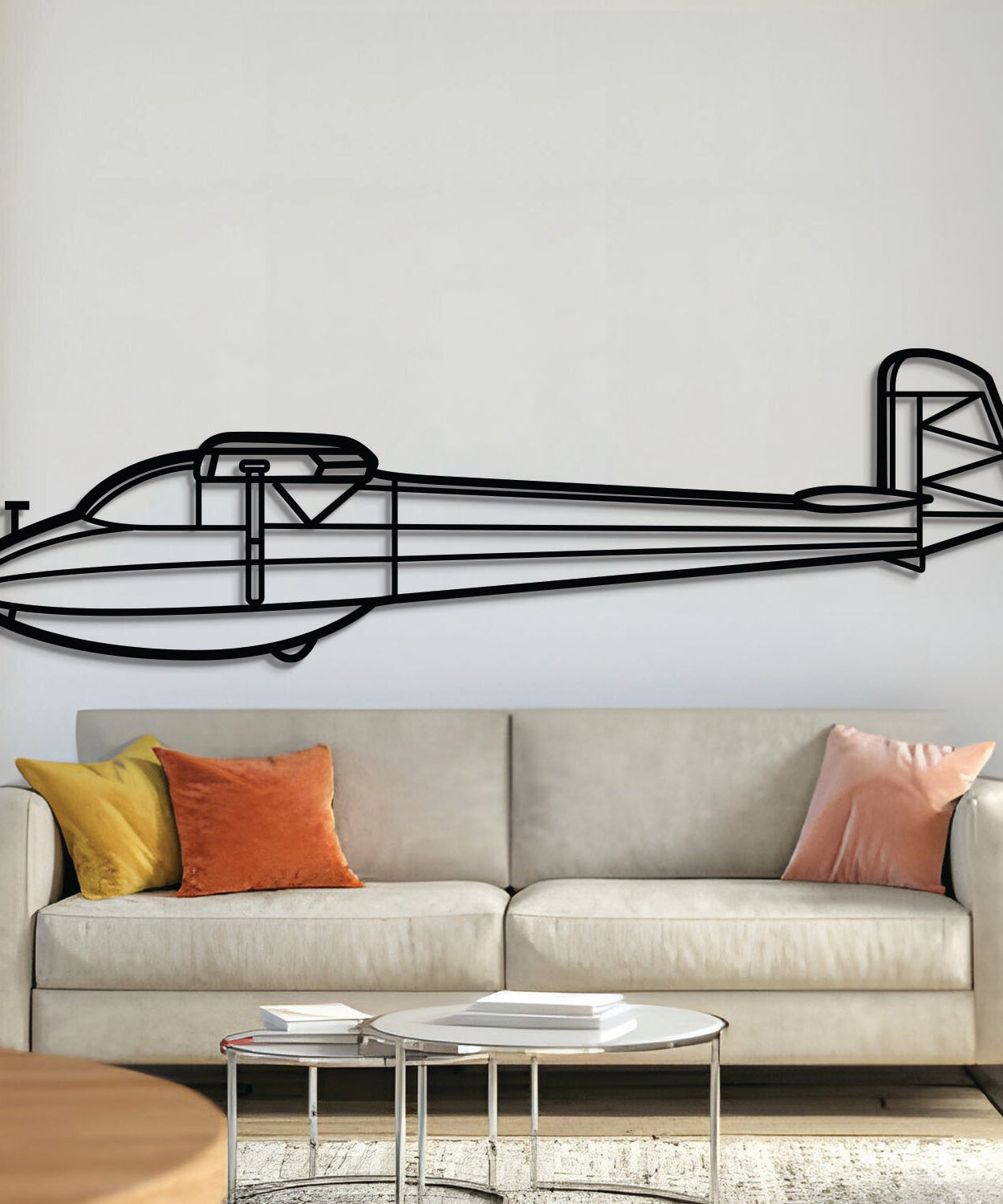 KA-4 Metallflugzeug Wandkunst - NCP0573