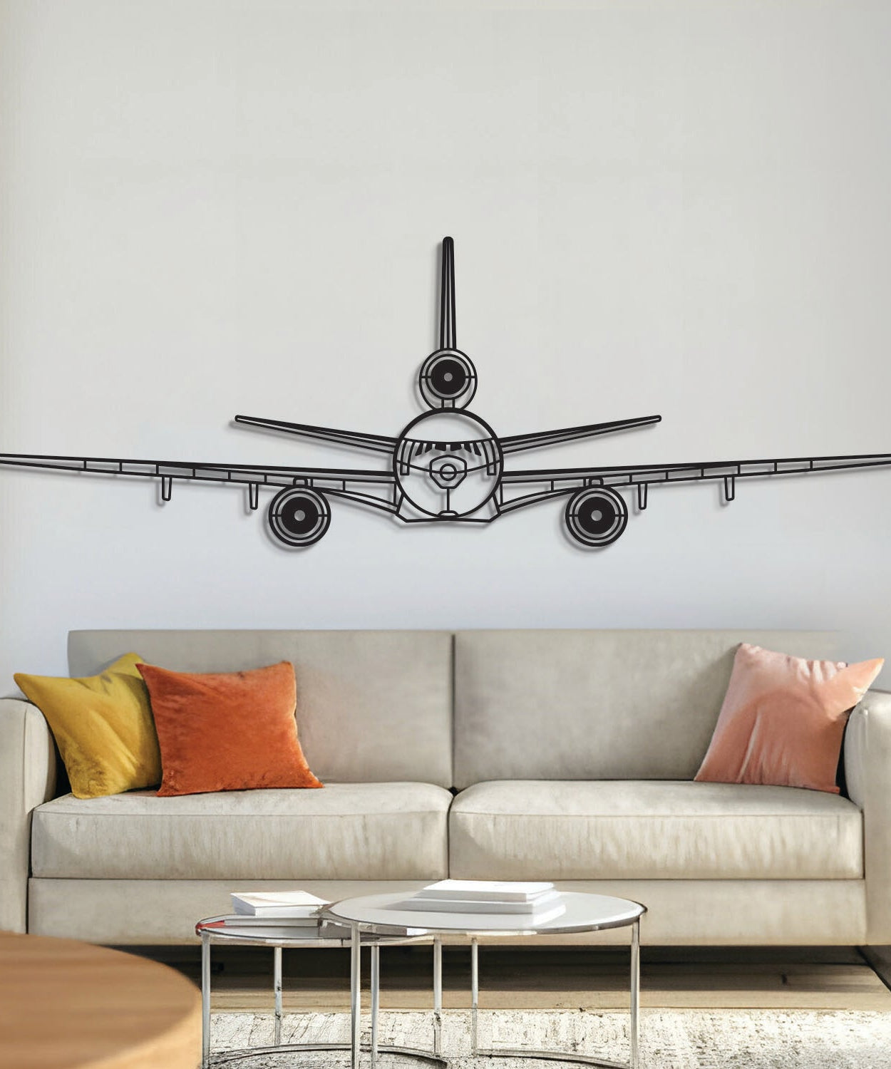 KC-10 Extender Front Metall-Flugzeug Wandkunst - NCP0384