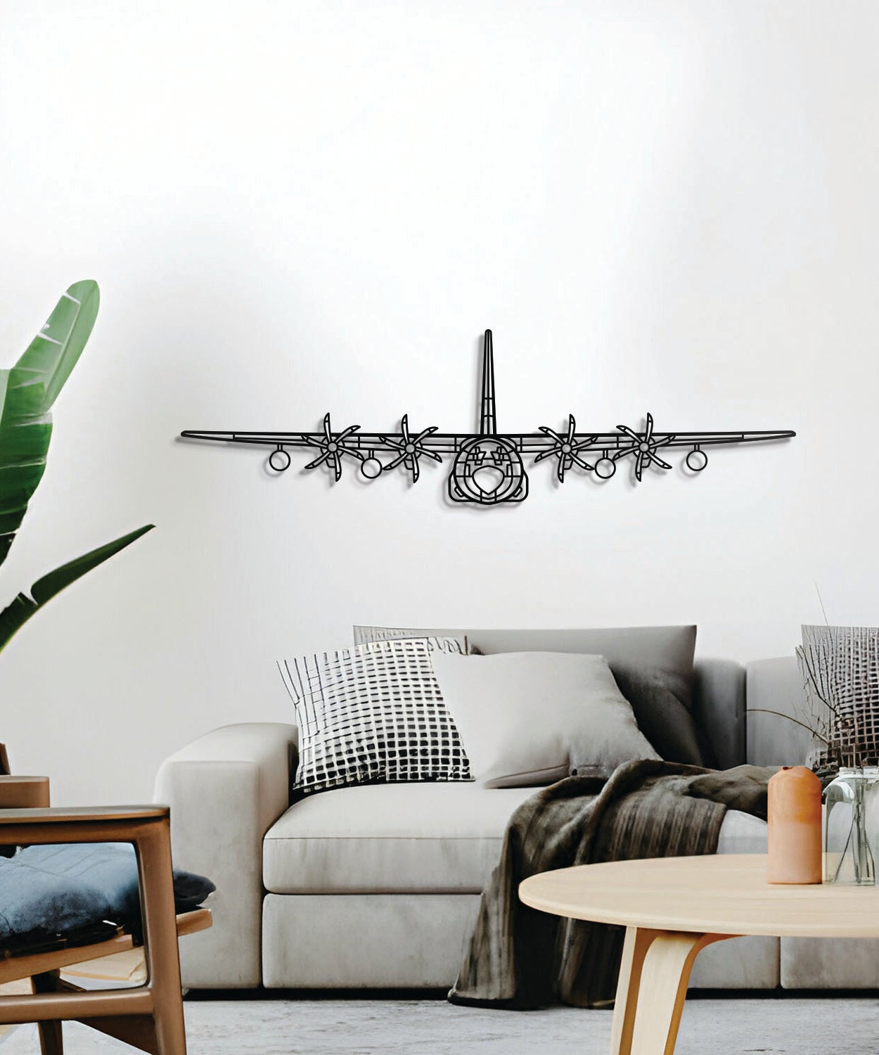 KC-130J Hercules Metallflugzeug Wandkunst – NCP0385