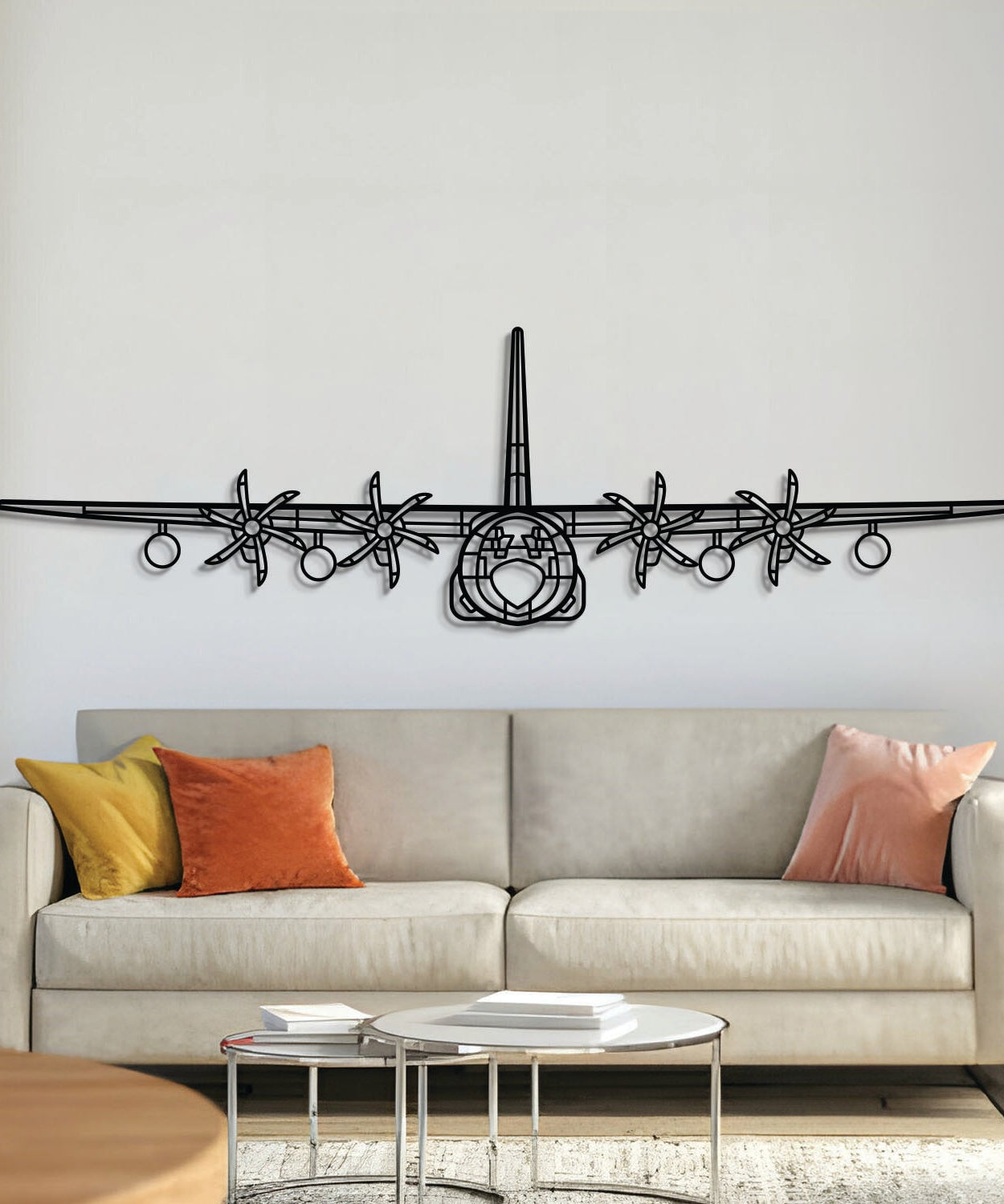 KC-130J Hercules Metallflugzeug Wandkunst – NCP0385