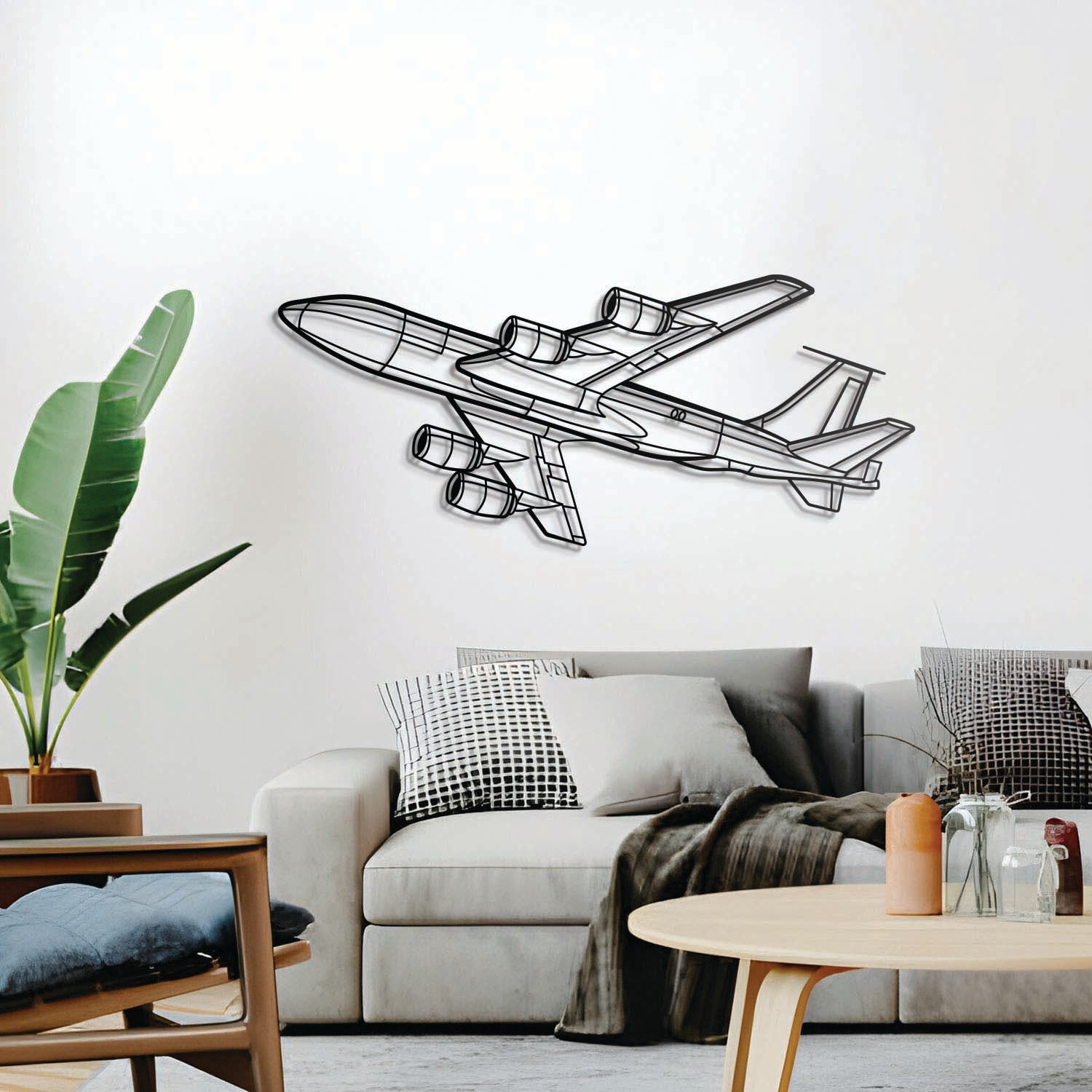 KC-135R Stratotanker Winkel-Metall-Flugzeug Wandkunst - NCP0431