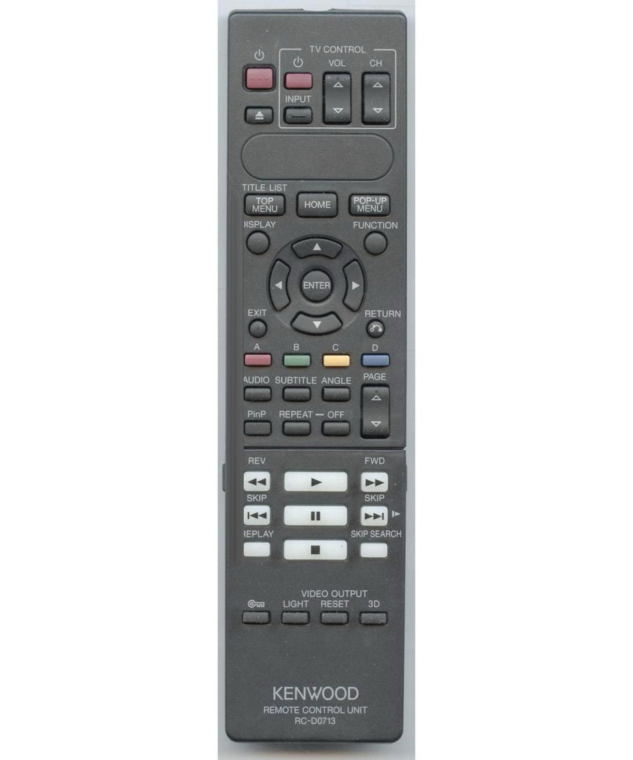 Kenwood RCD0713 DVD Remote Control