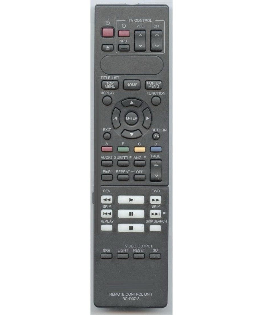 Kenwood RCD0713 DVD Remote Control
