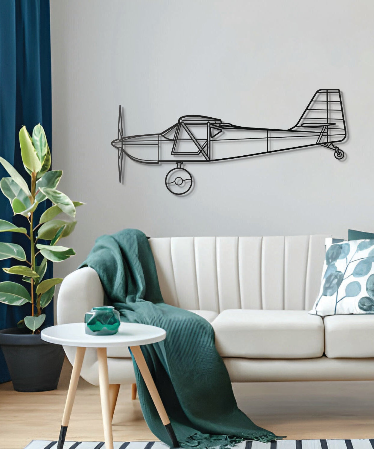 Kitfox 5 Metallflugzeug Wandkunst - NCP0182
