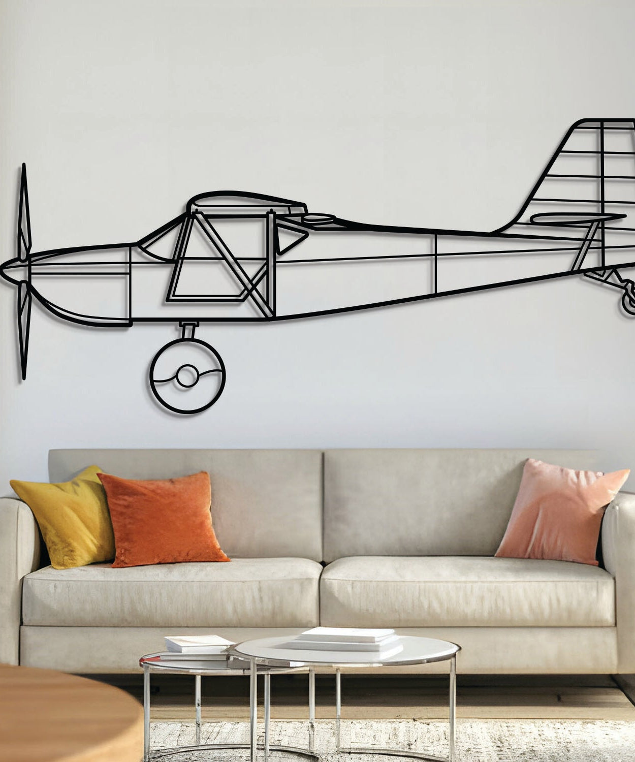 Kitfox 5 Metallflugzeug Wandkunst - NCP0182