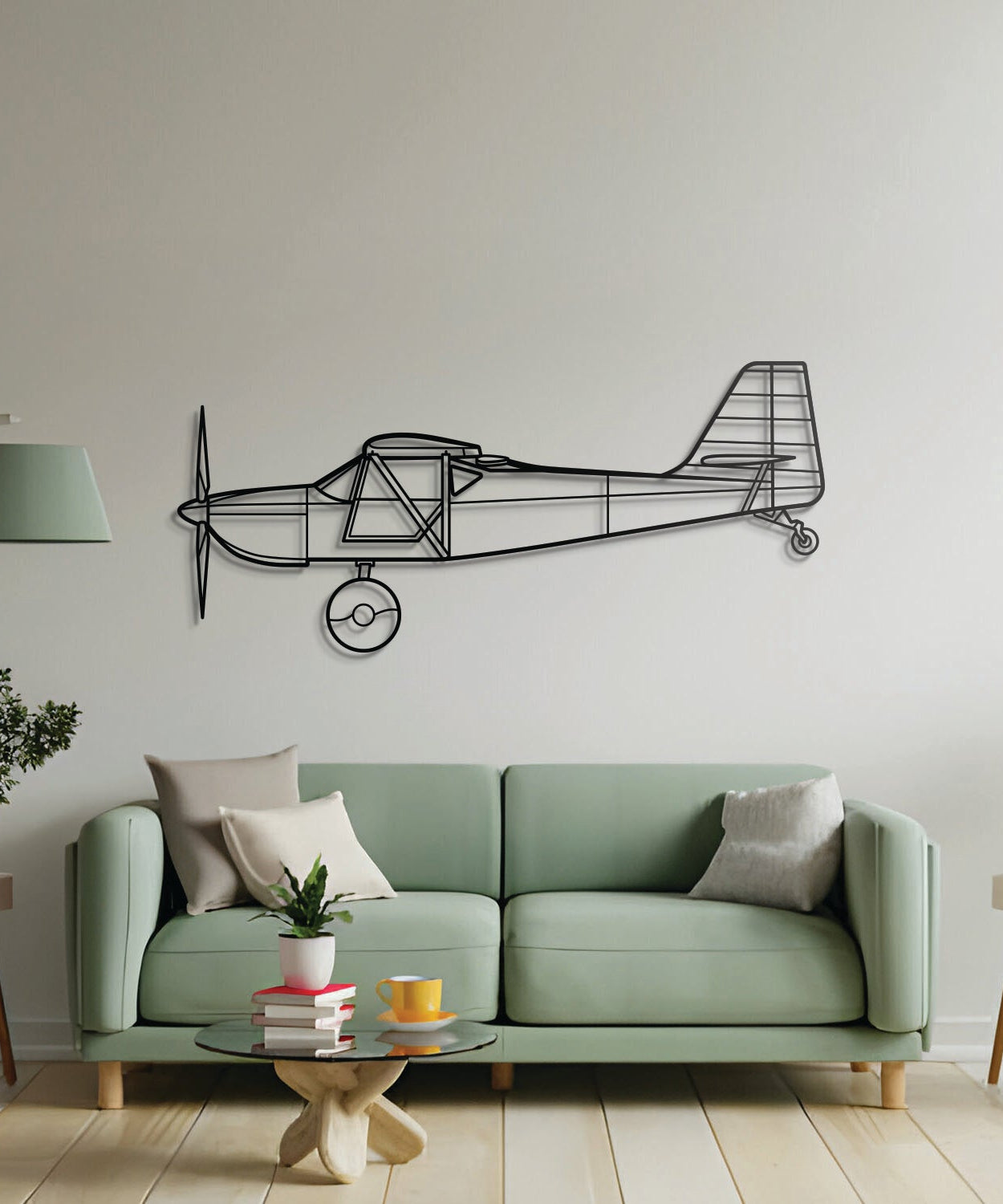 Kitfox 5 Metallflugzeug Wandkunst - NCP0182