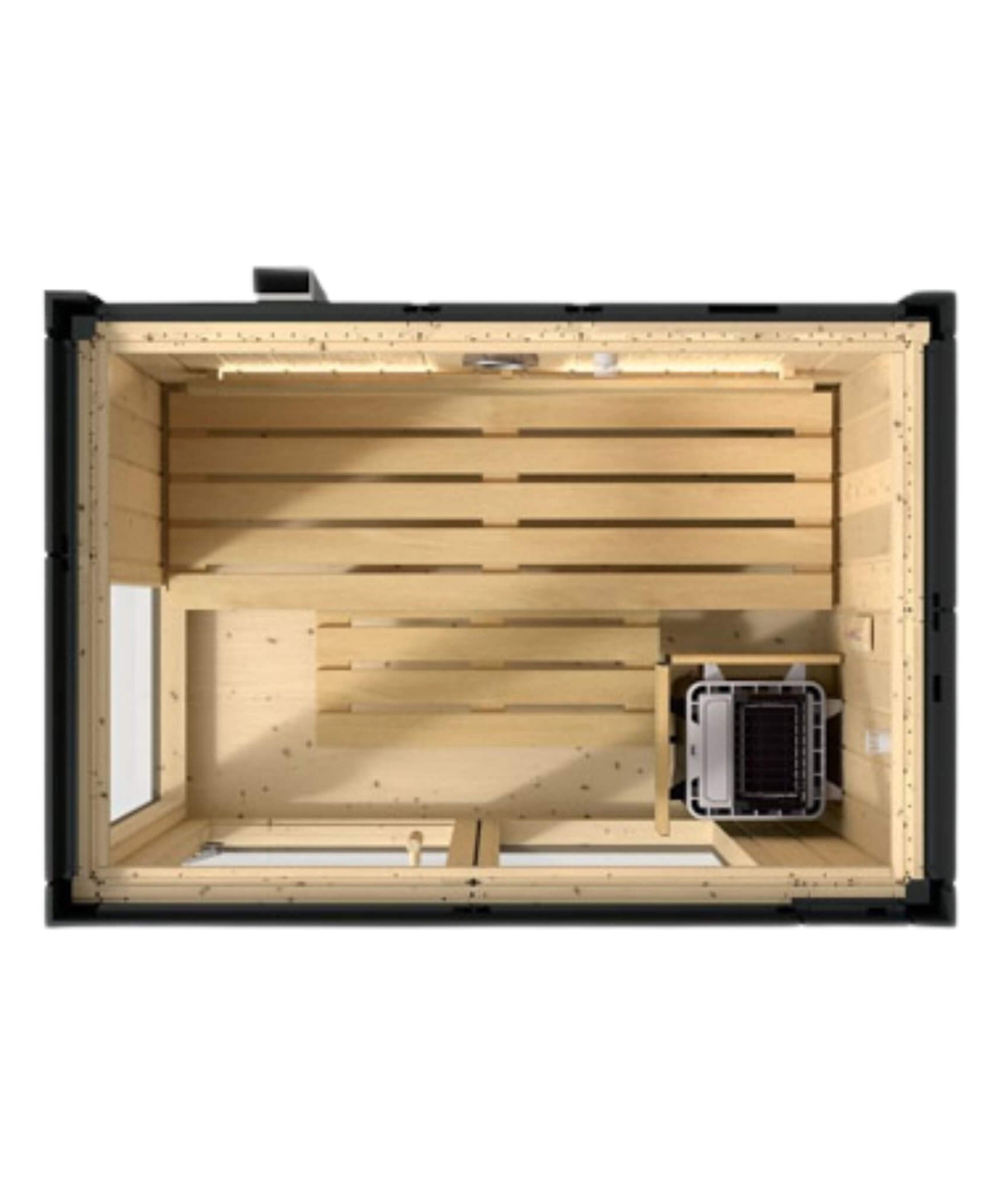 Kohler C1 Indoor Graphite Gray Freestanding Alcove Design Sauna Kit (SAK93182)