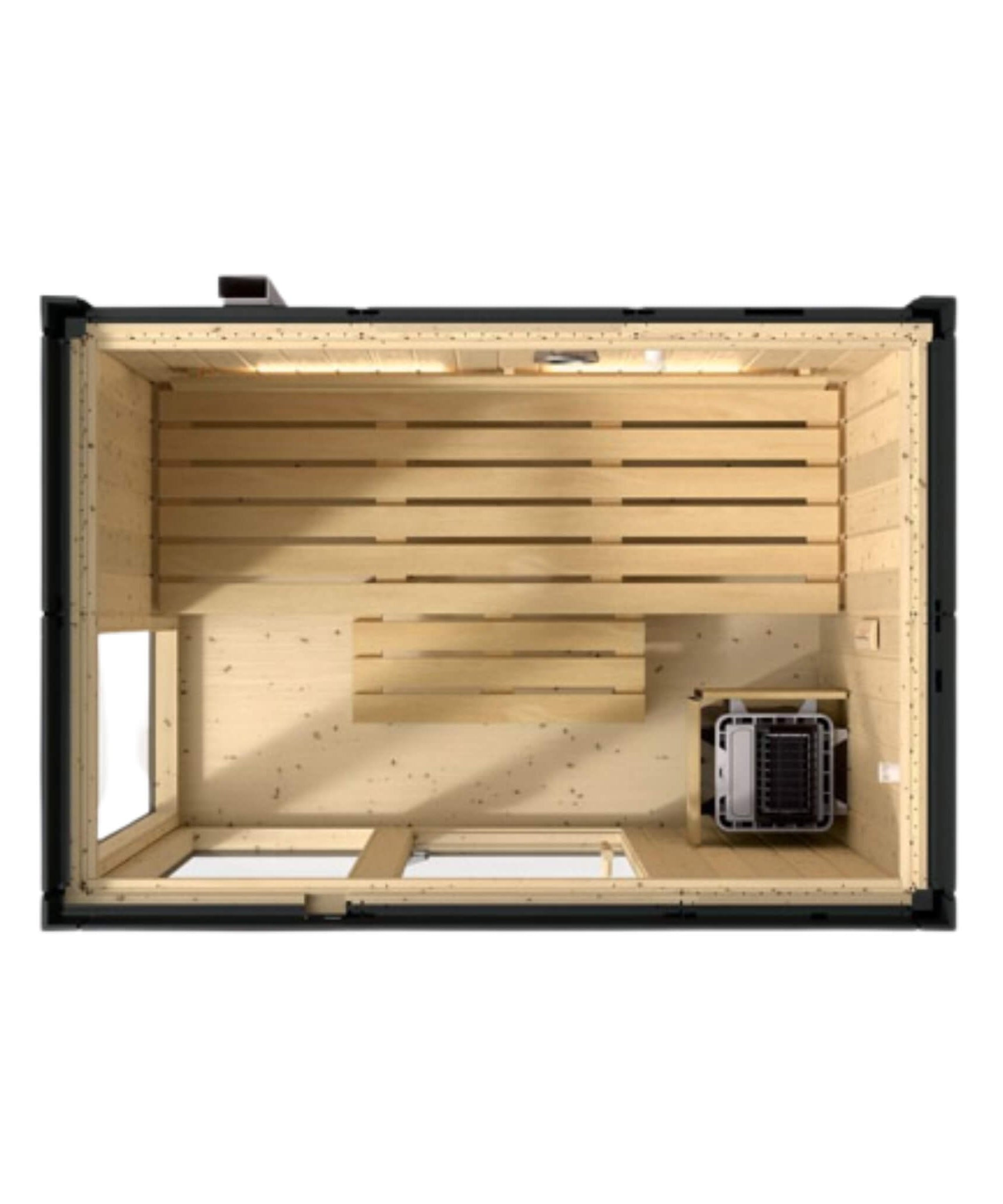 Kohler C1 Indoor Graphite Gray Freestanding Alcove Design Sauna Kit (SAK93182)