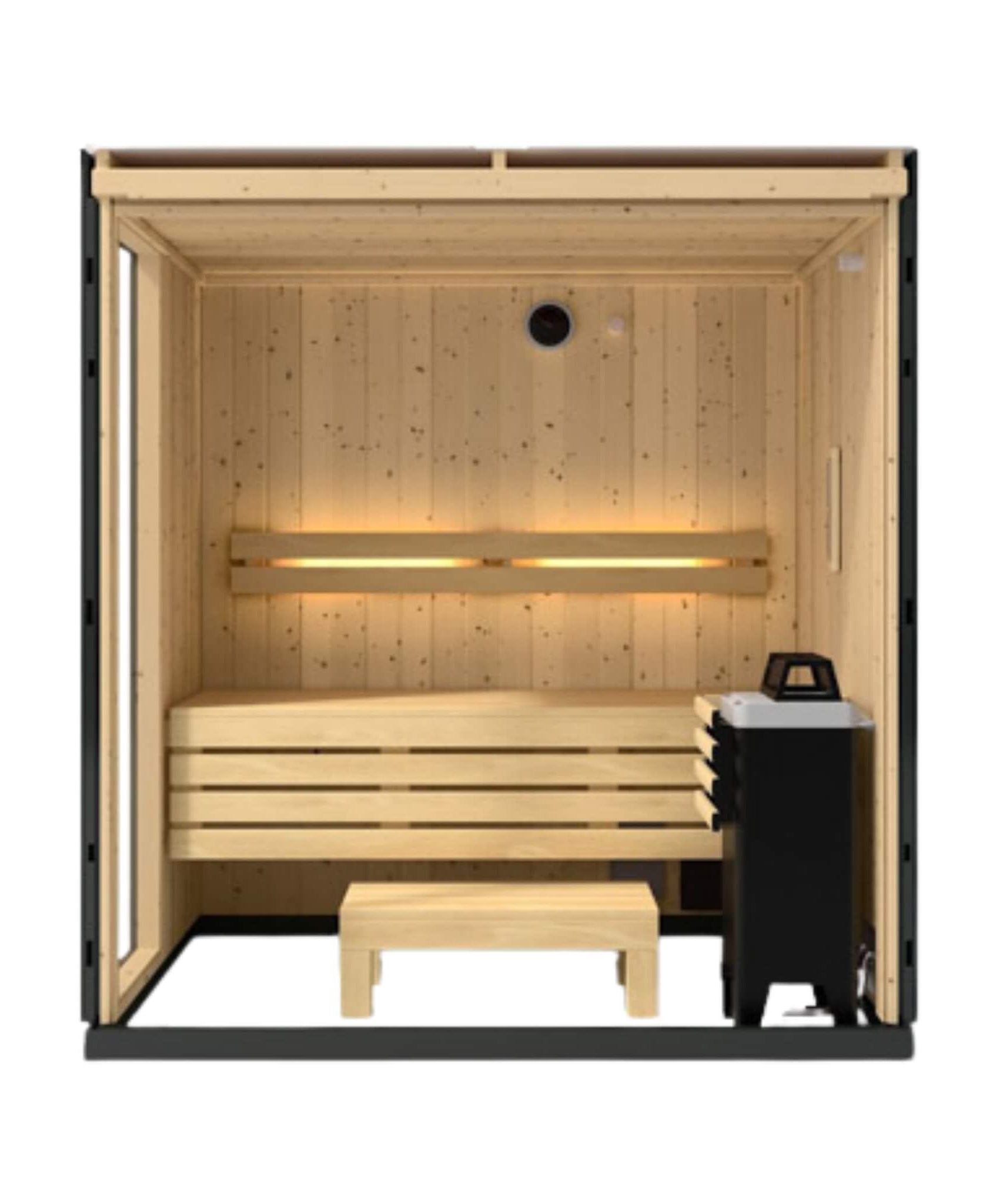 Kohler C1 Indoor Graphite Gray Freestanding Alcove Design Sauna Kit (SAK93182)